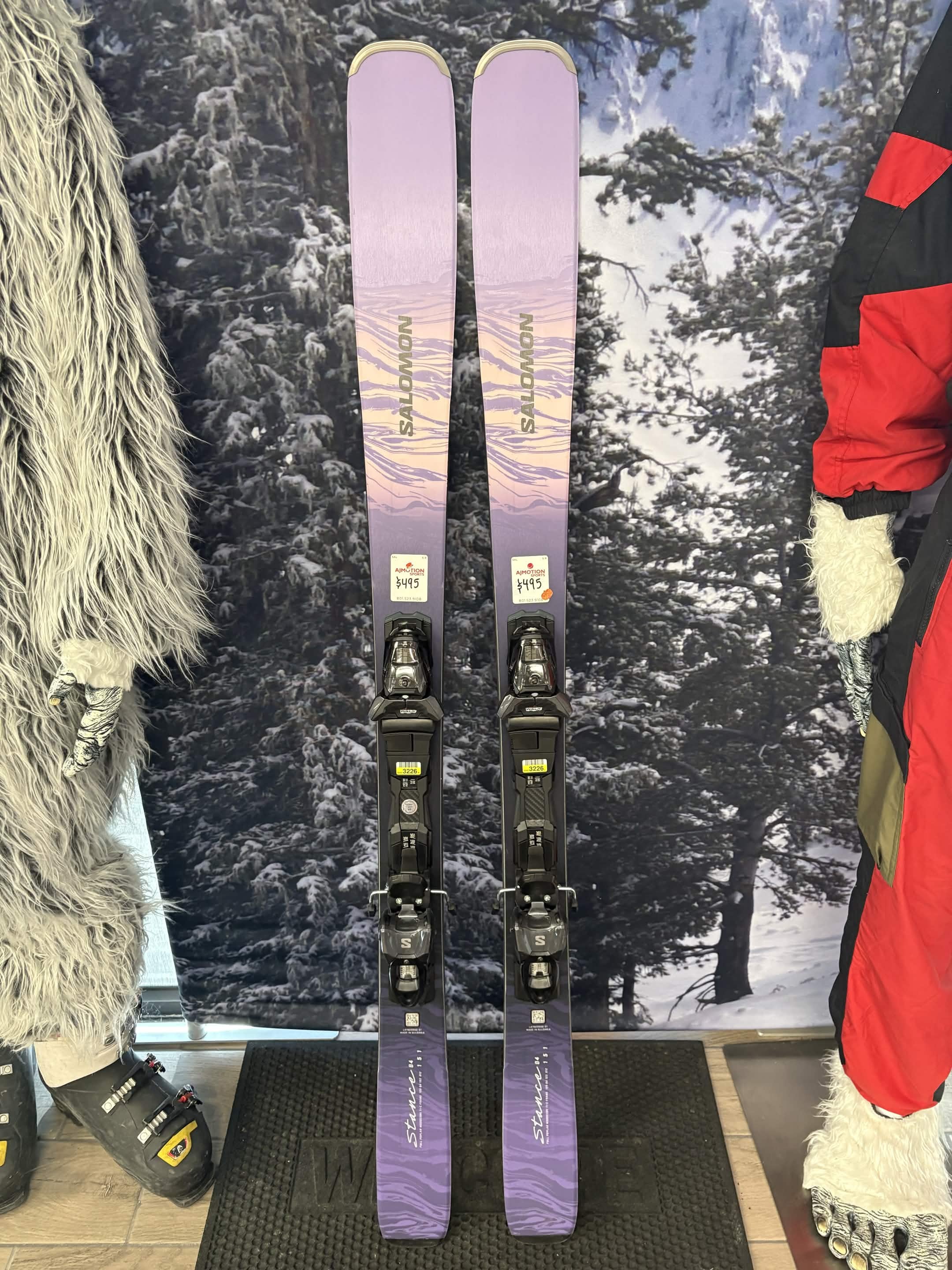 Salomon Stance 84W 151cm Skis w/ Salomon M11 GW SYS Demo Binding -New 2026