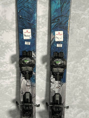 Used 2023 Atomic Bent Chetler 100 180cm Skis with Adjustable Elan Attack 13 Bindings