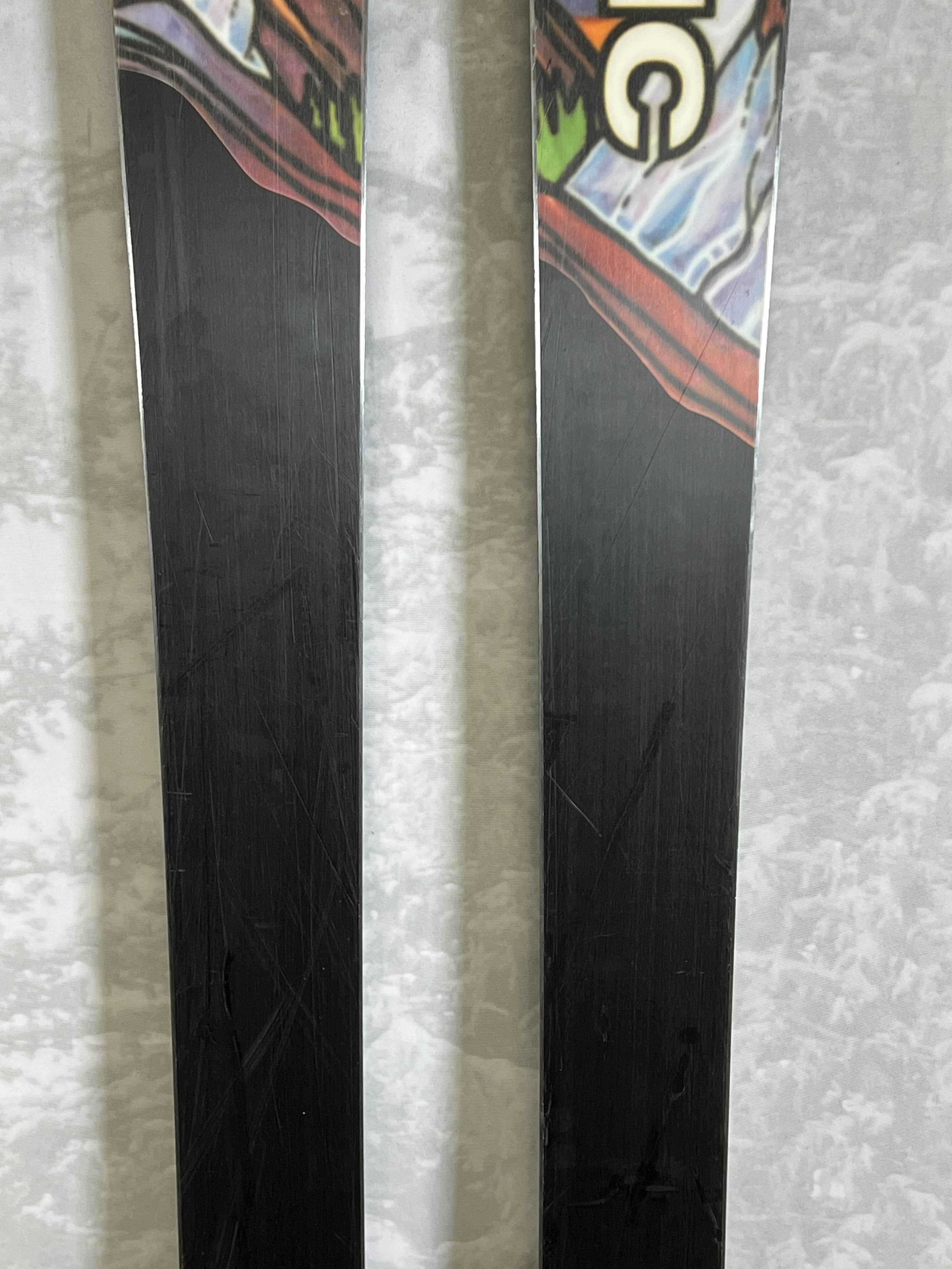 Used 2023 Atomic Bent Chetler 100 180cm Skis with Adjustable Elan Attack 13 Bindings