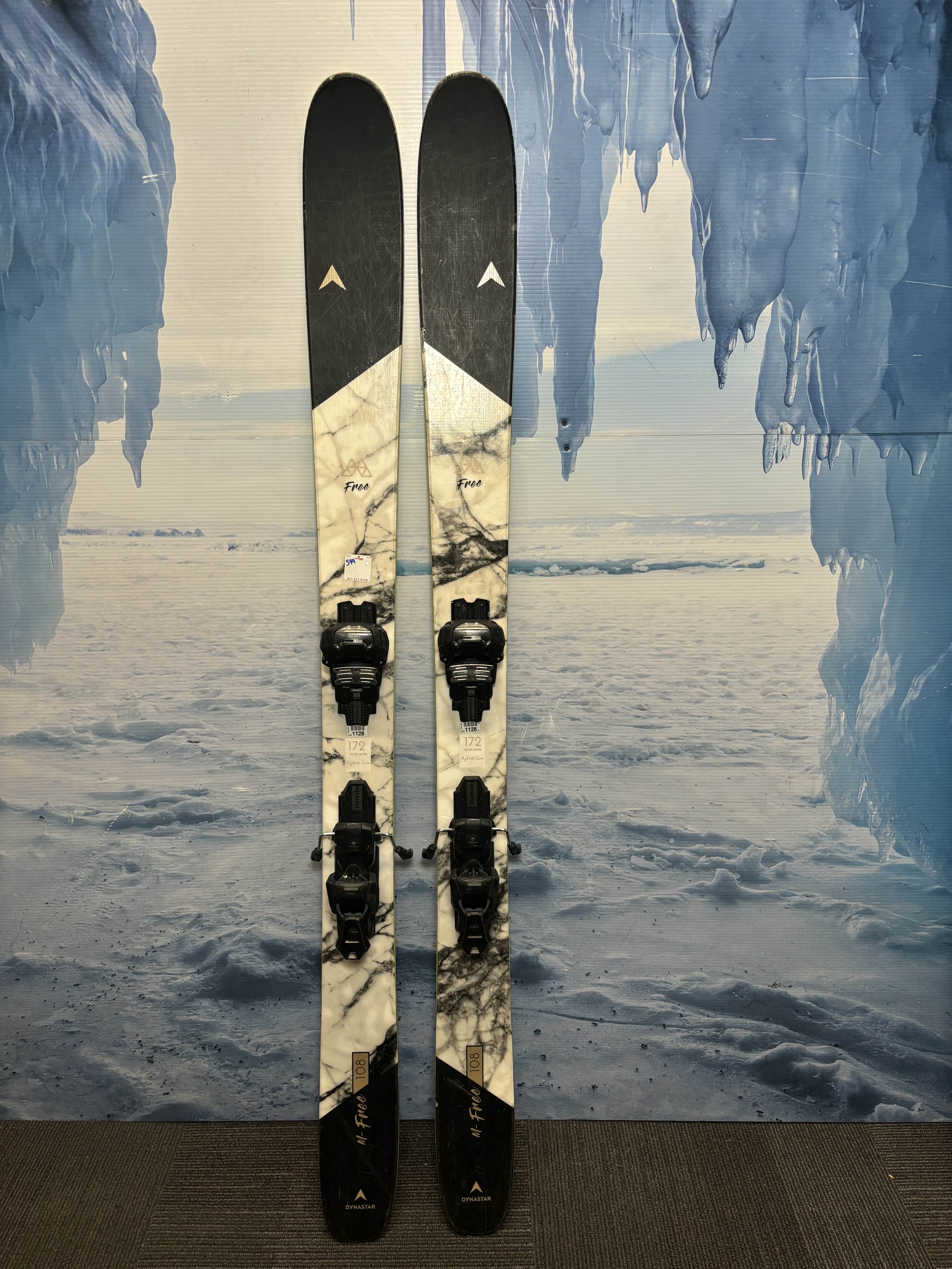 Used Dynastar M Free 108 Ski 172cm w/ Tyrolia Attack 14 Rental Binding