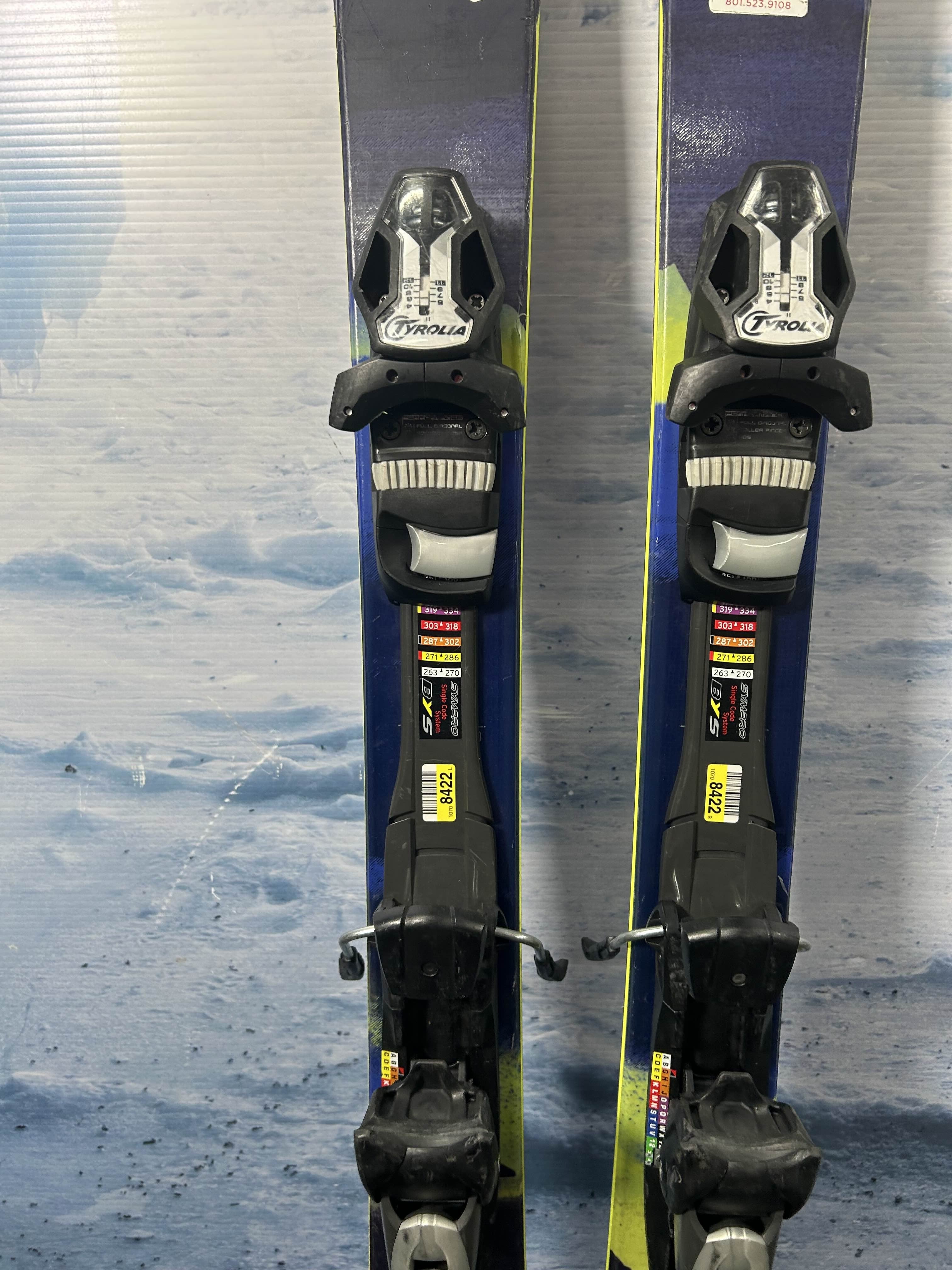 Used Salomon Q 85 Ski w/ Salomon Sympro 12 Demo Bindings - 160CM