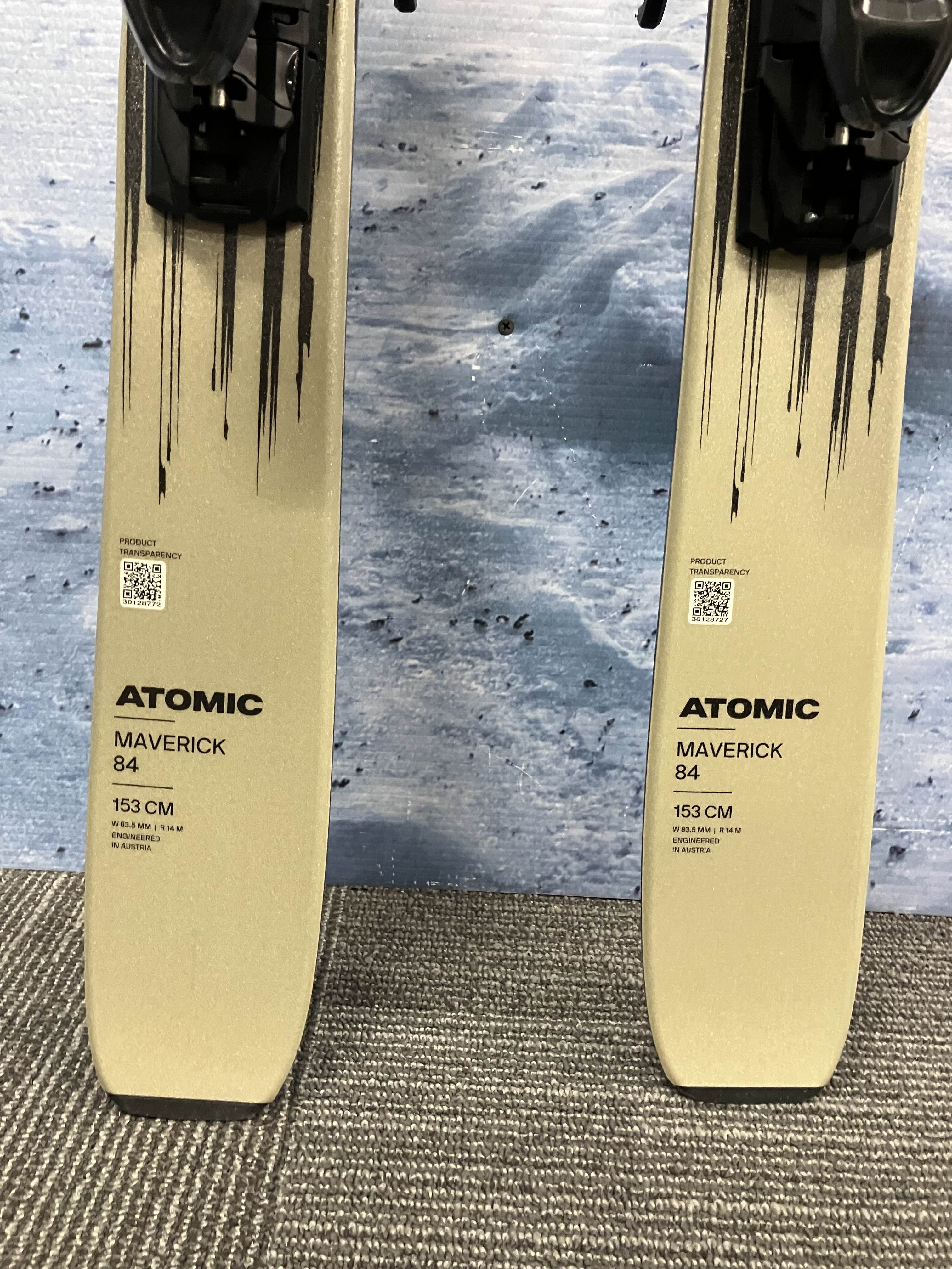 Atomic Maverick 84r 153cm Skis w/ Atomic M 10 Bindings Lightly Used 2026