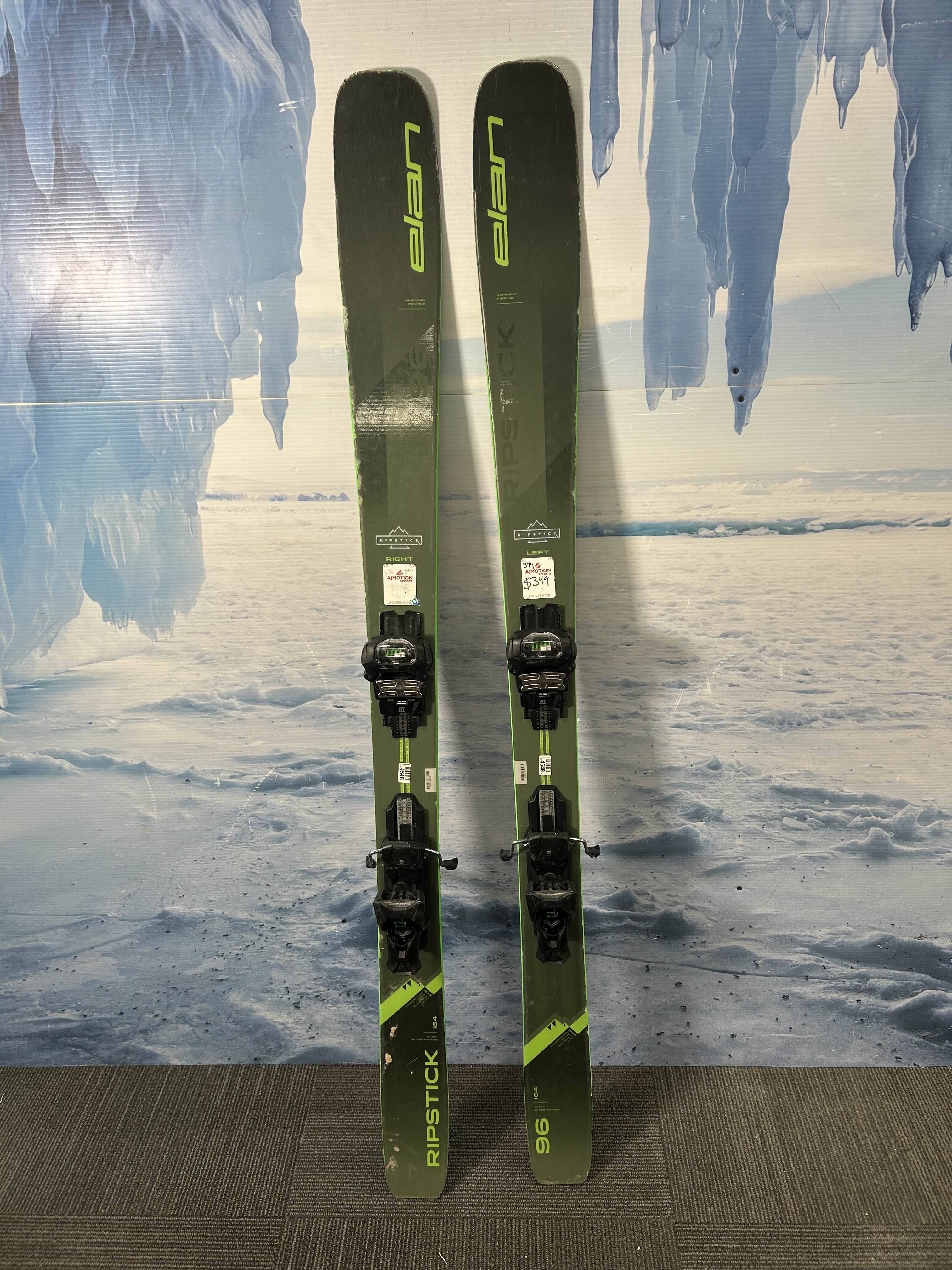 Used 2023 Elan Ripstick 96 Ski w/ Elan Attack 13 Demo Bindings - 164CM