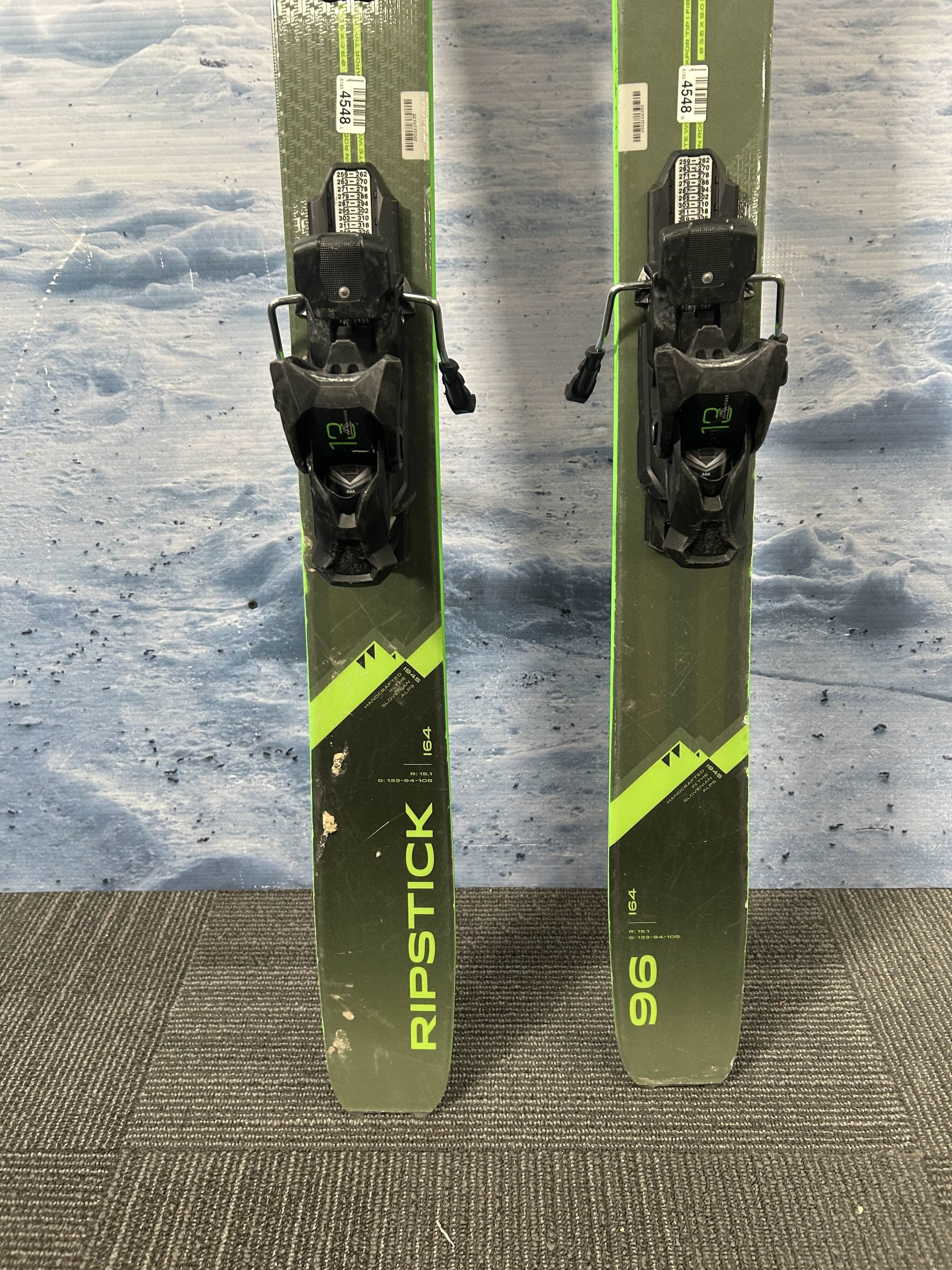 Used 2023 Elan Ripstick 96 Ski w/ Elan Attack 13 Demo Bindings - 164CM