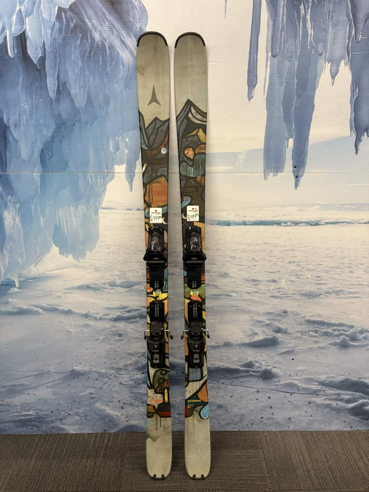 Atomic Bent 85r 170cm Skis w/ Atomic Strive 10 Bindings Lightly Used 2026