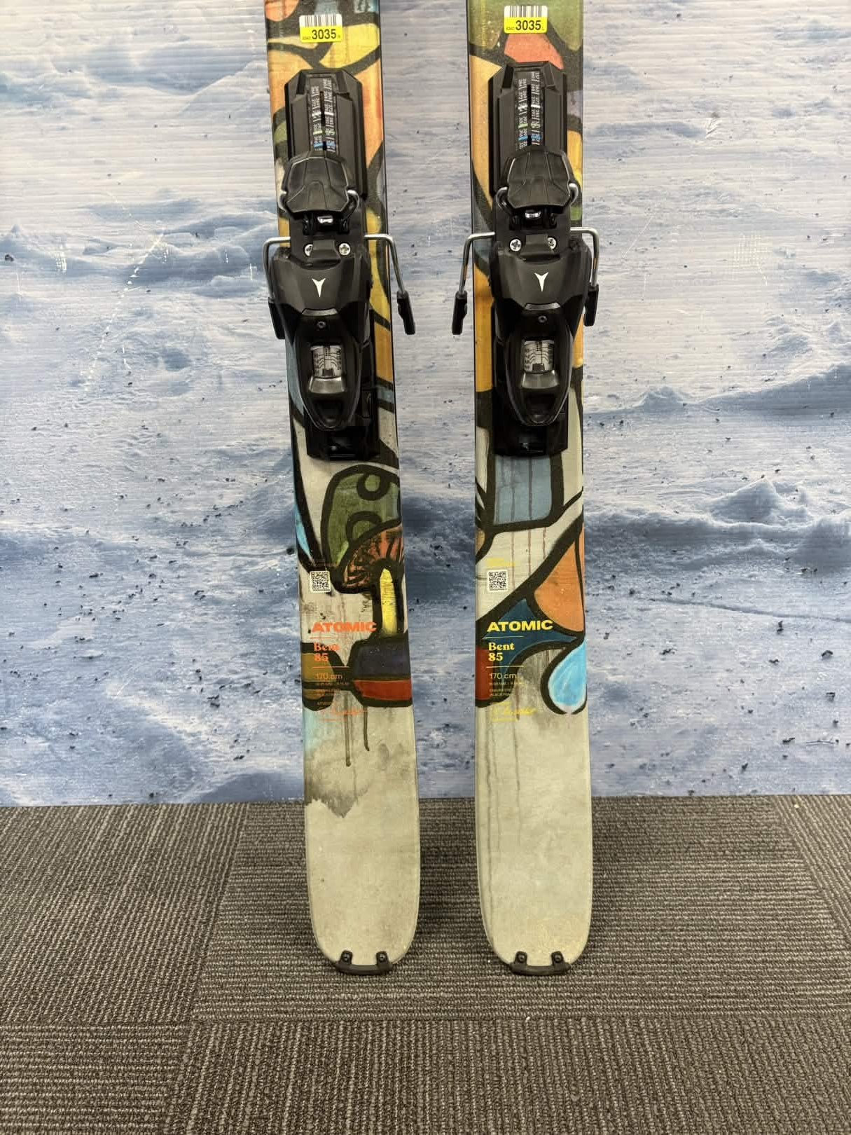 Atomic Bent 85r 170cm Skis w/ Atomic Strive 10 Bindings Lightly Used 2026