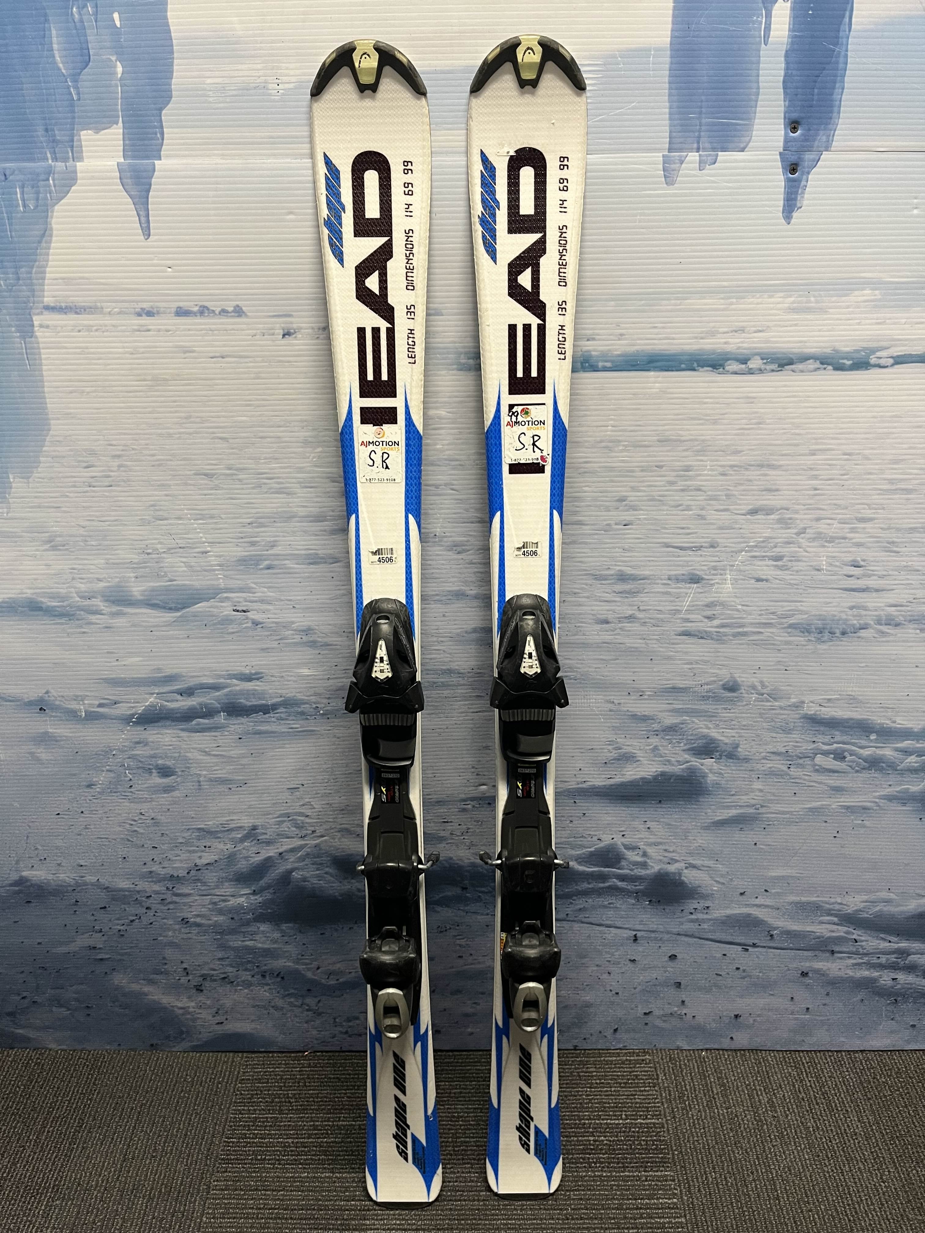 Used Head Shape One Youth Ski w/ Tyrolia Sp 7.5 Demo Bindings - 135CM