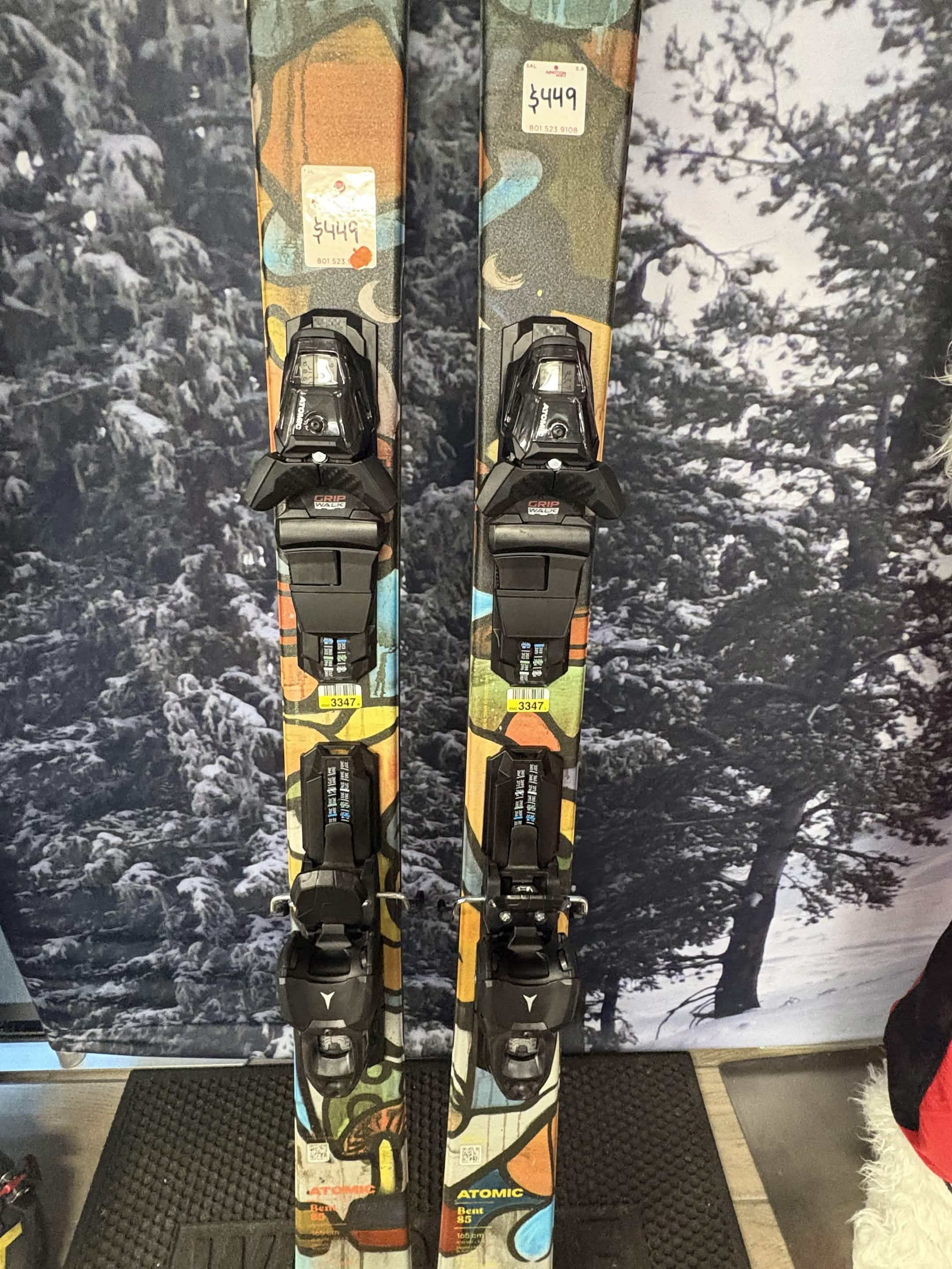Atomic Bent Chetler 85R 165cm Skis w/ Atomic EM10 GW ATO SYS Demo Binding - New 2026
