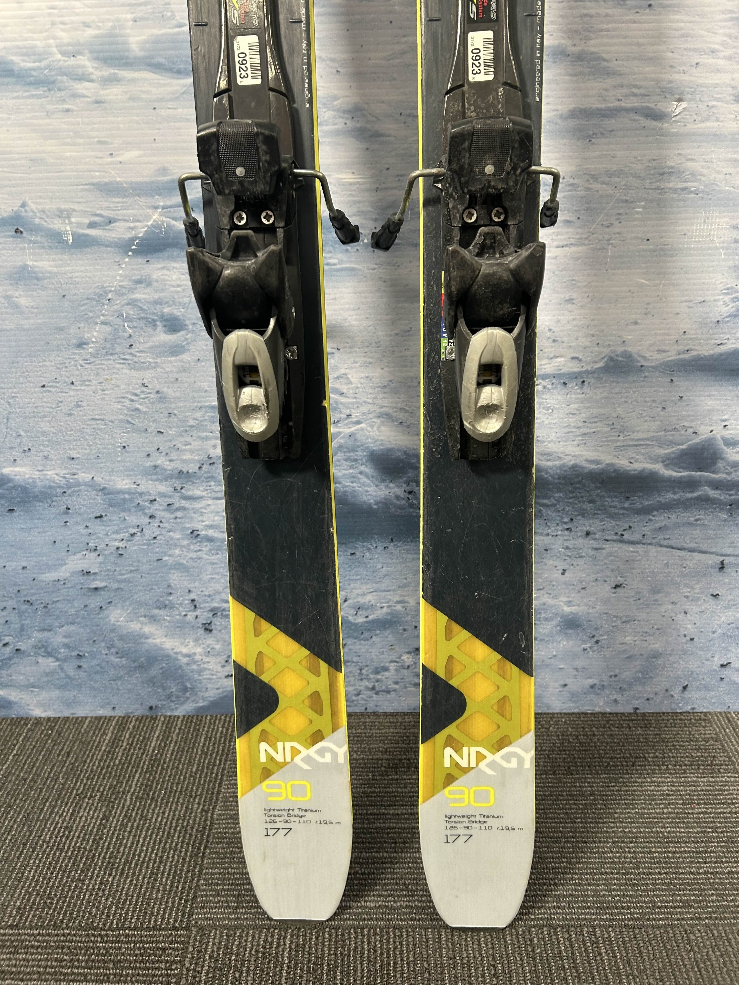 Used Nordica Nrgy 90 Ski w/ Tyrolia Sympro 12 Demo Bindings - 177CM