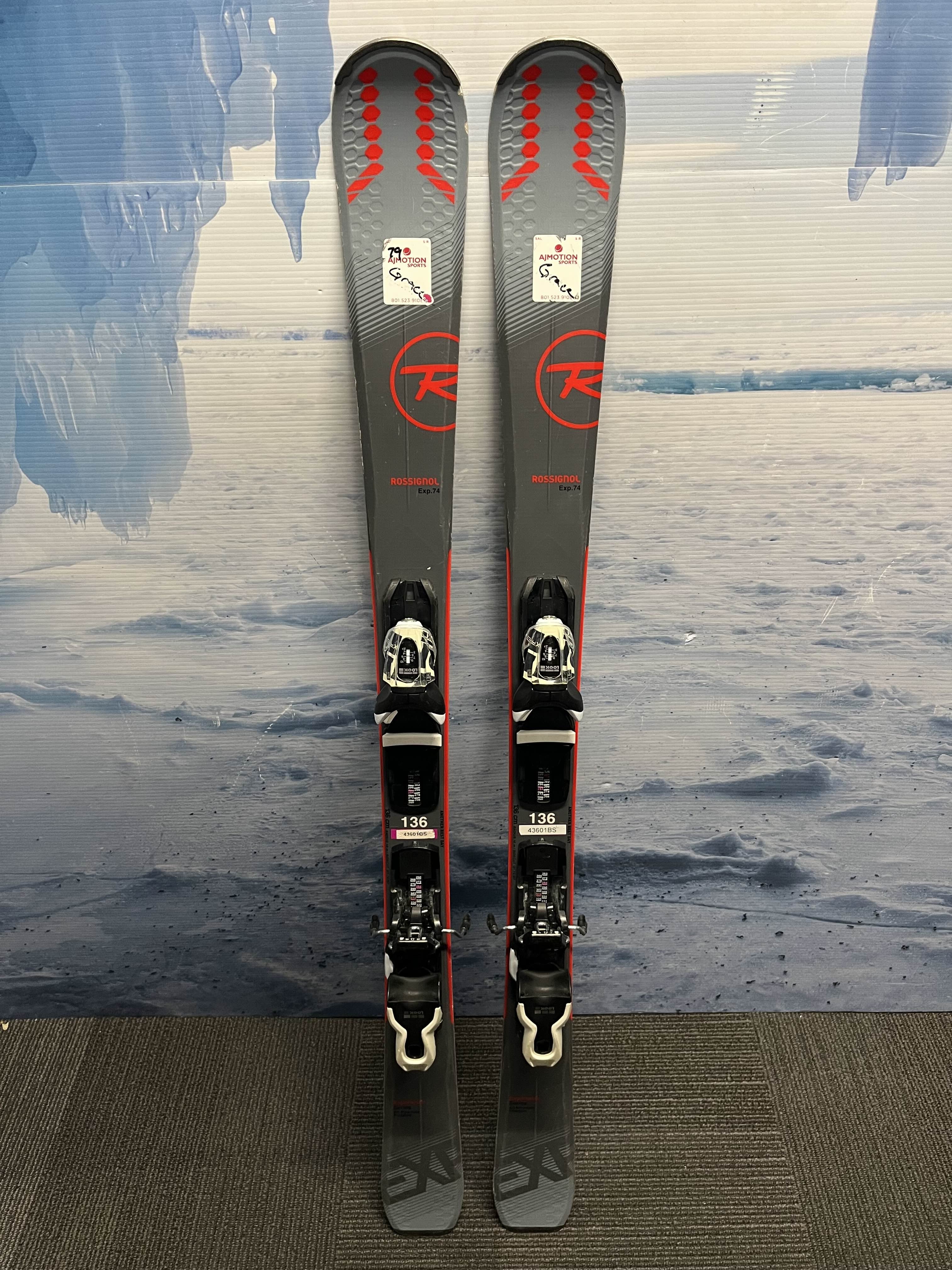 Used 2020 Rossignol Expirience 74 Men's Ski w/ Look Xpress 10 Demo Bindings - 136CM
