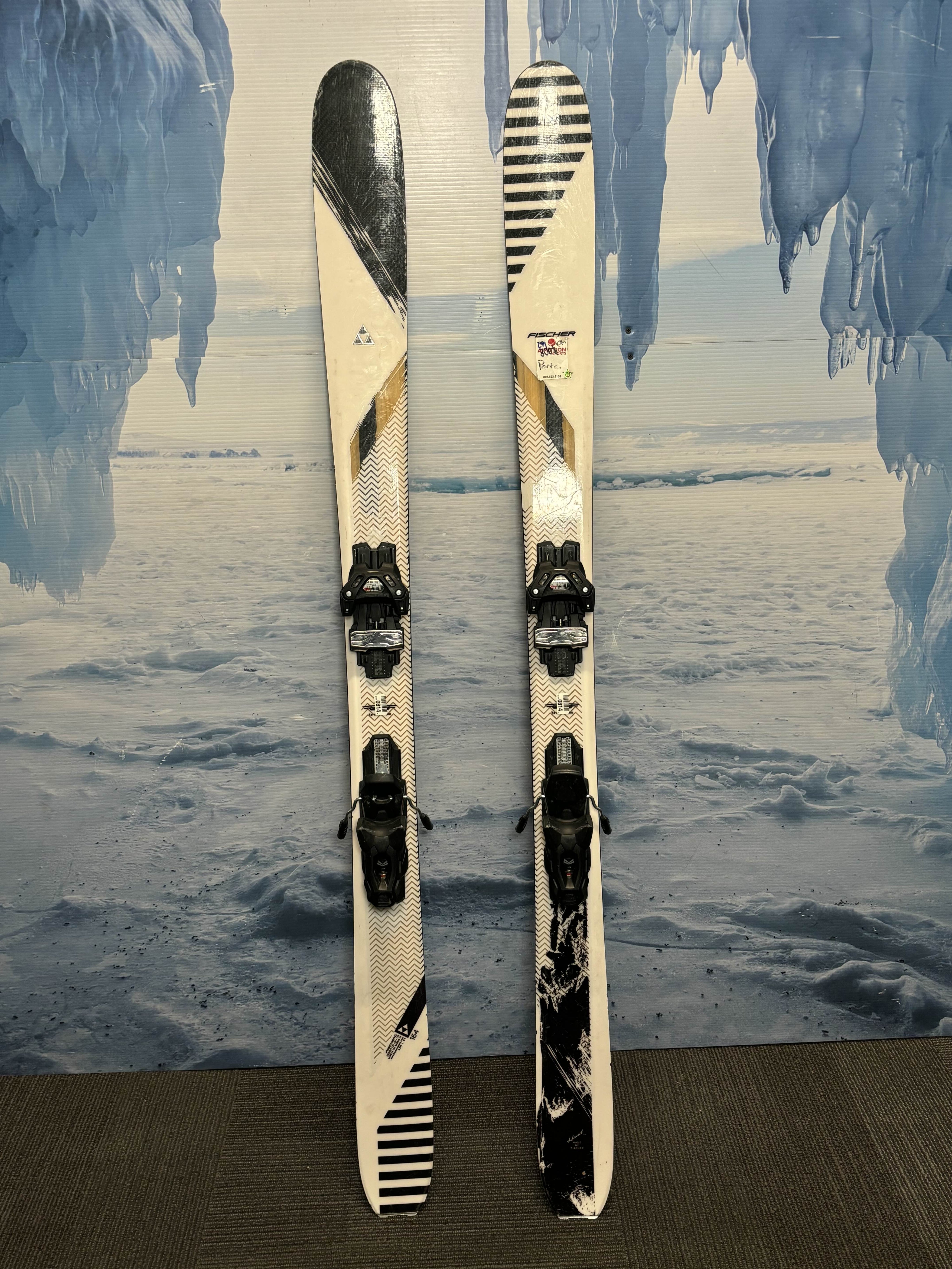 Used Fischer Ranger W98 Ski 164cm w/ Fischer Attack 11 Rental Binding