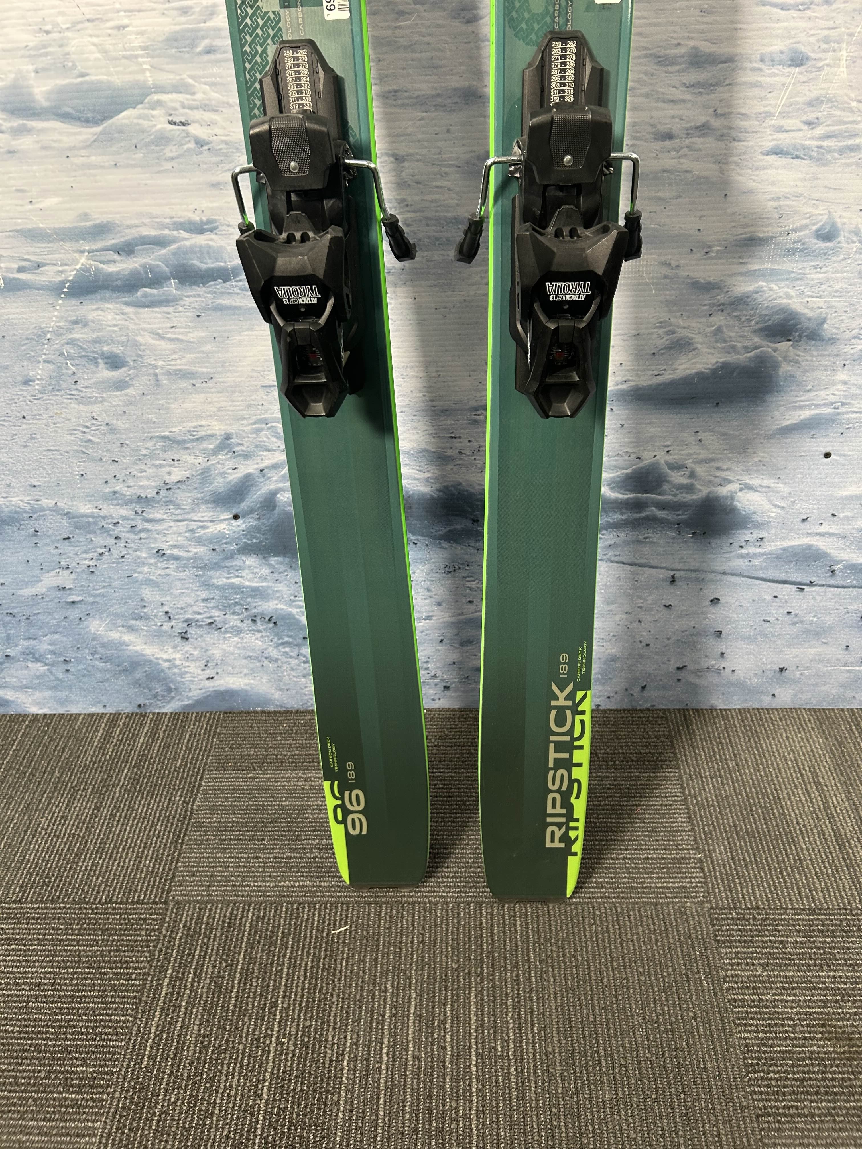 New 2025 Elan Ripstick 96 - 189cm w/ Tyrollia Attack 13 adjustable GW bindings
