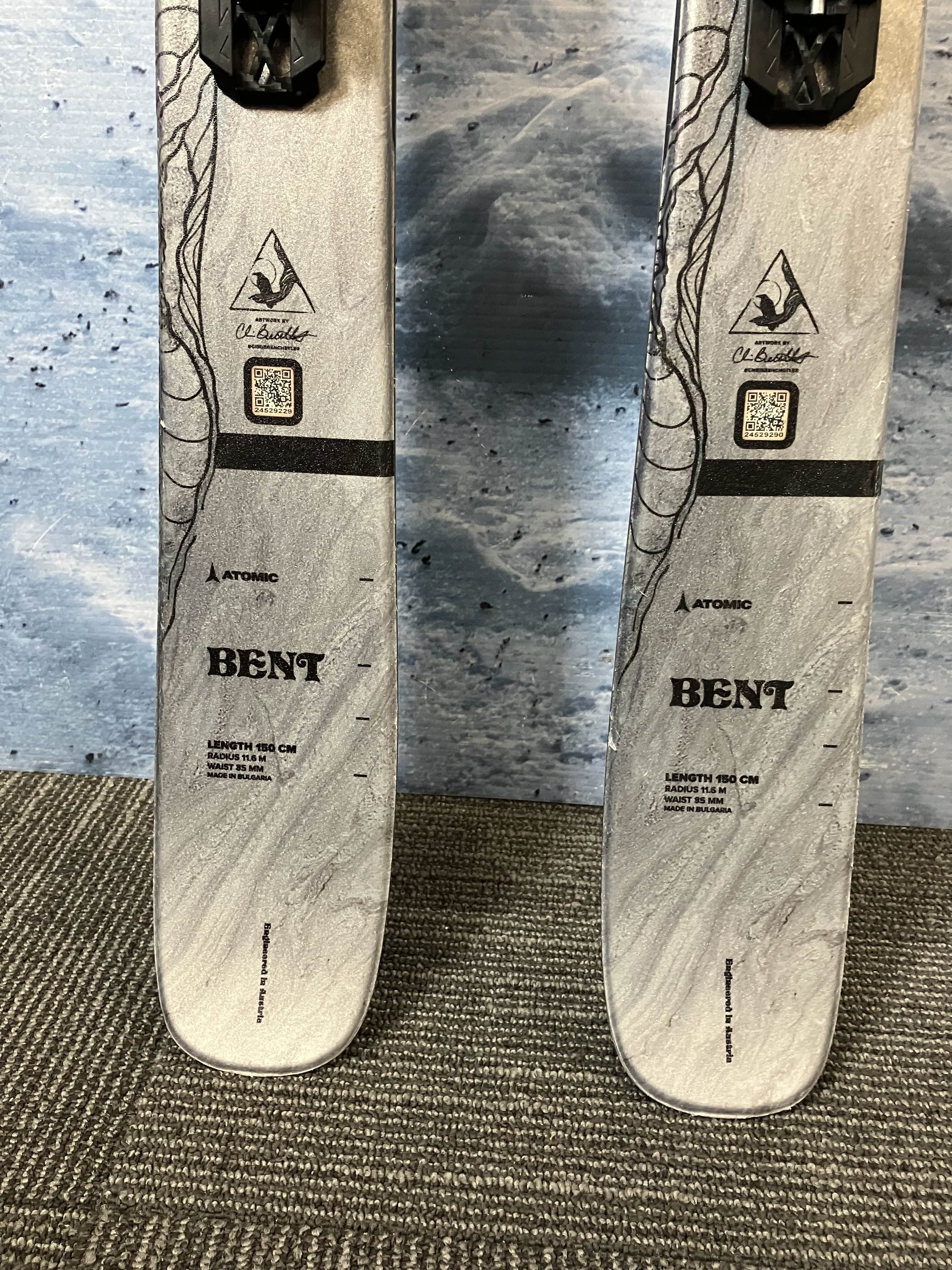 Used Atomic Bent Chetler 150cm w/ Atomic L6 GW Bindings