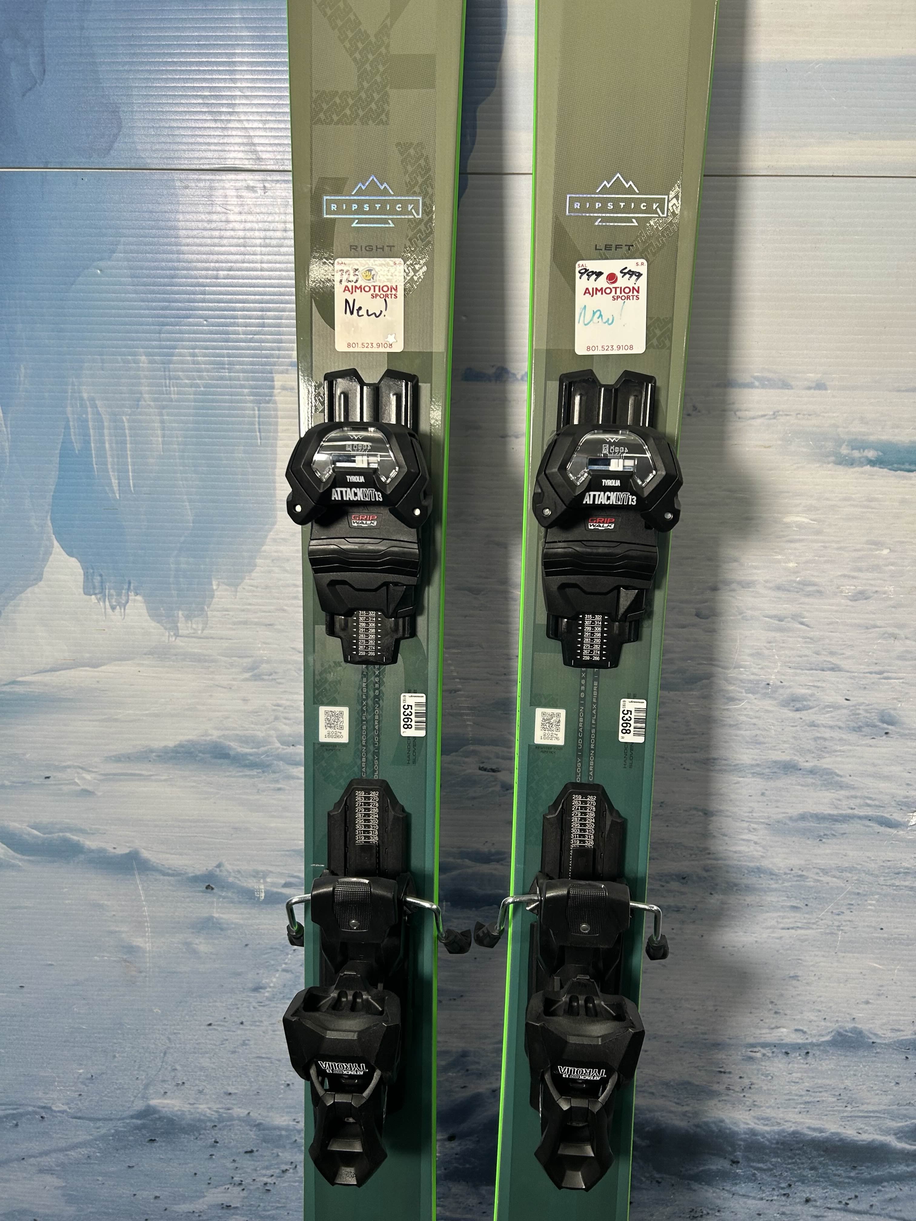 New Elan Ripstick 189cm w/ Tyrolia Attack LYT13 GW Bindings