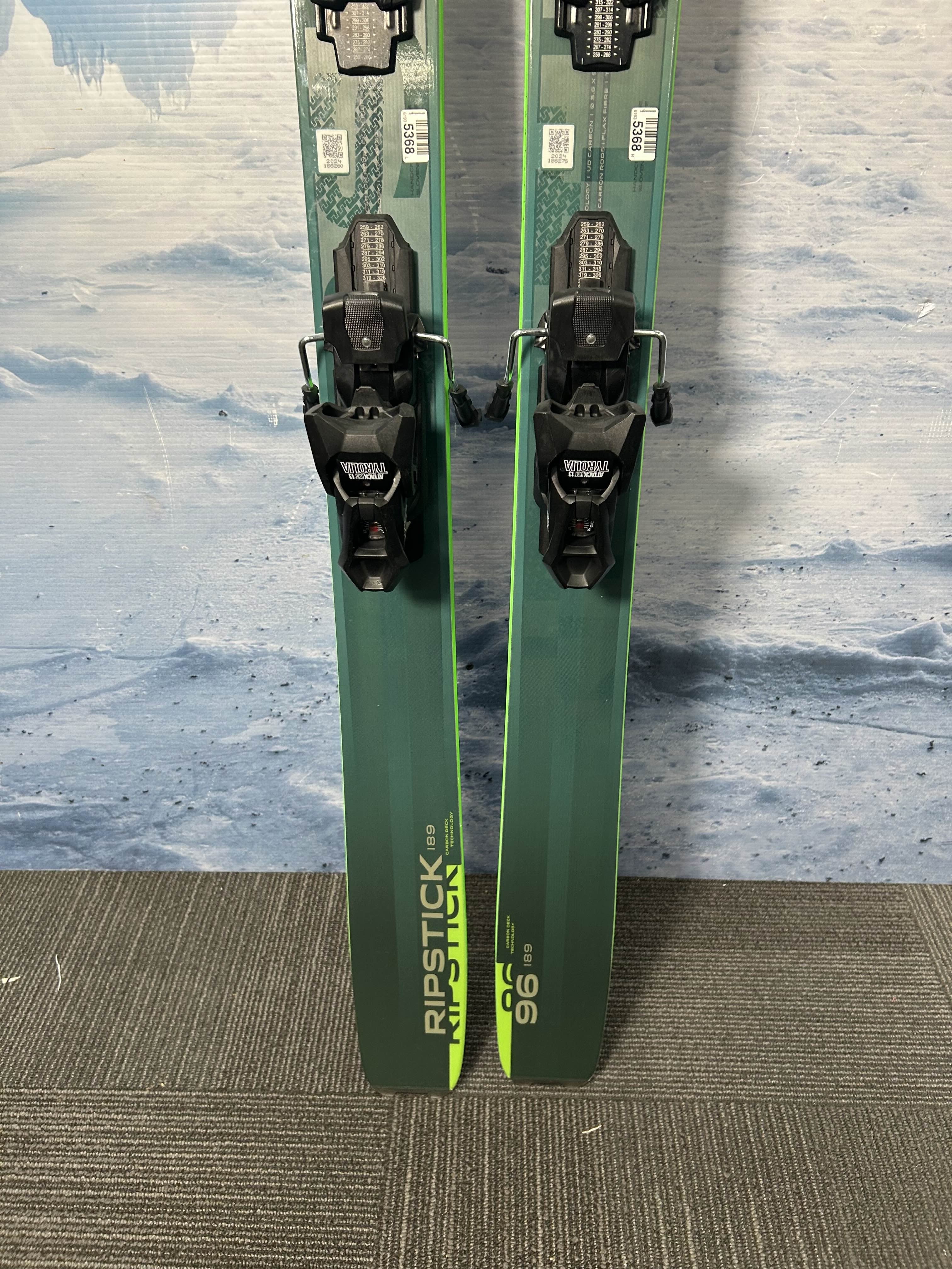 New Elan Ripstick 189cm w/ Tyrolia Attack LYT13 GW Bindings