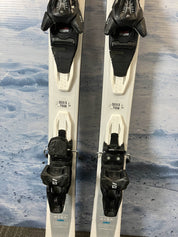 Used Salomon Aira 76 140cm Skis w/Salomon Lithium 10 Bindings