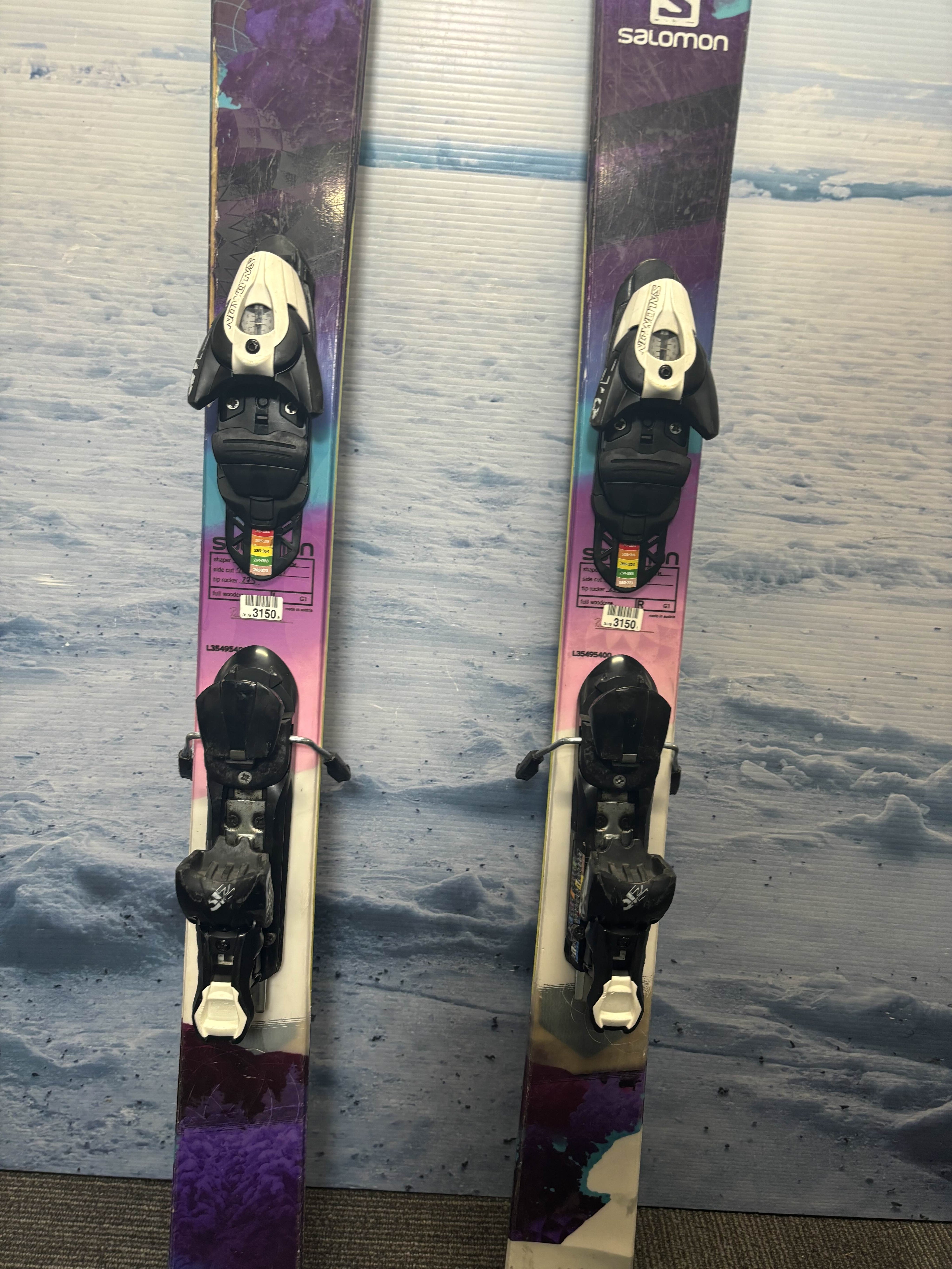 Used Salomon Lumen Ski 154cm w/ Salomon Z 10 Rental Binding