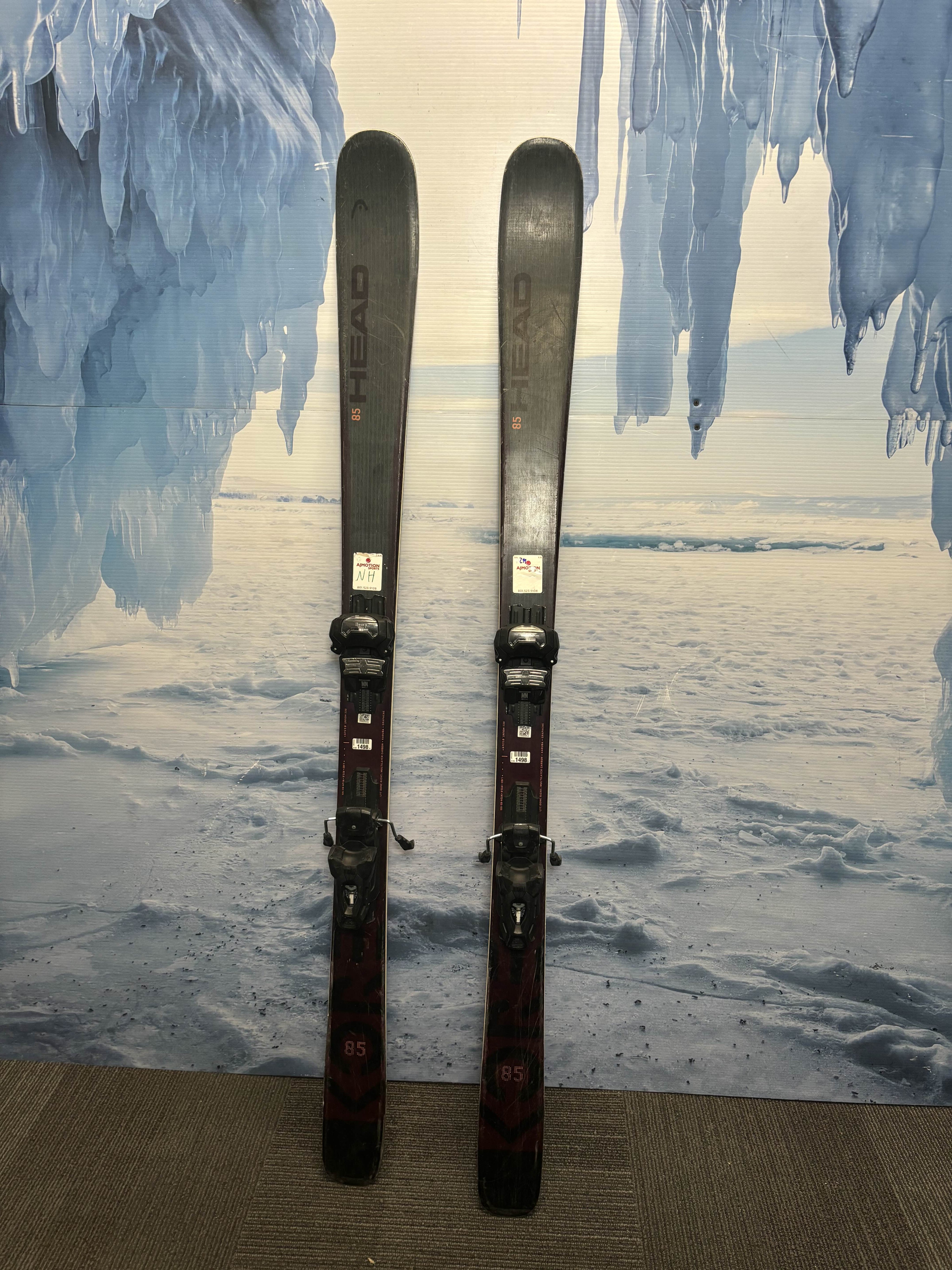 Used Head Kore 85 Ski 163cm w/ Tyrolia Attack 11 Rental Binding