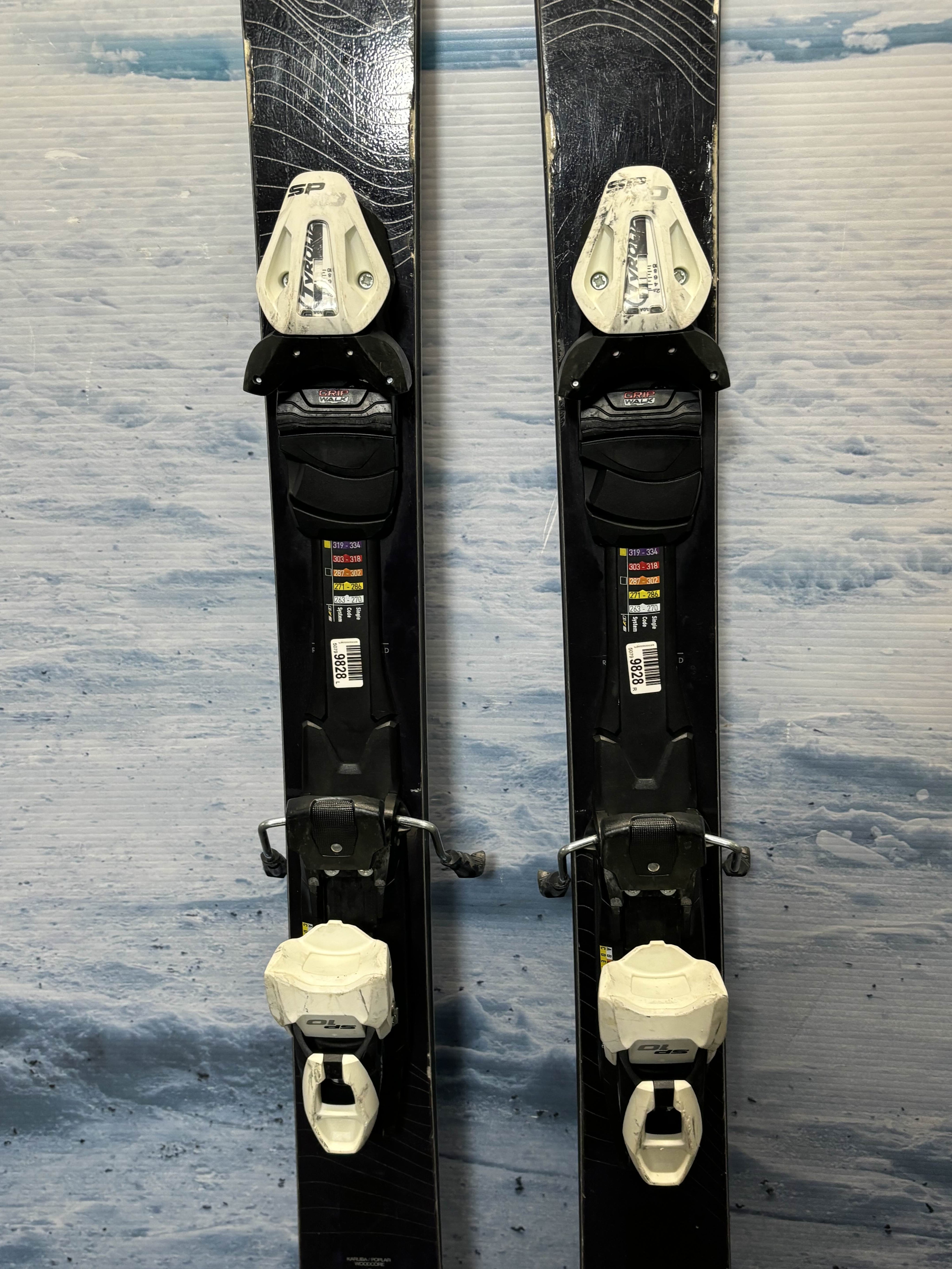 Used Salomon Stance 88 Ski 161cm w/ Tyrolia SP 10 Grip Walk Rental Binding