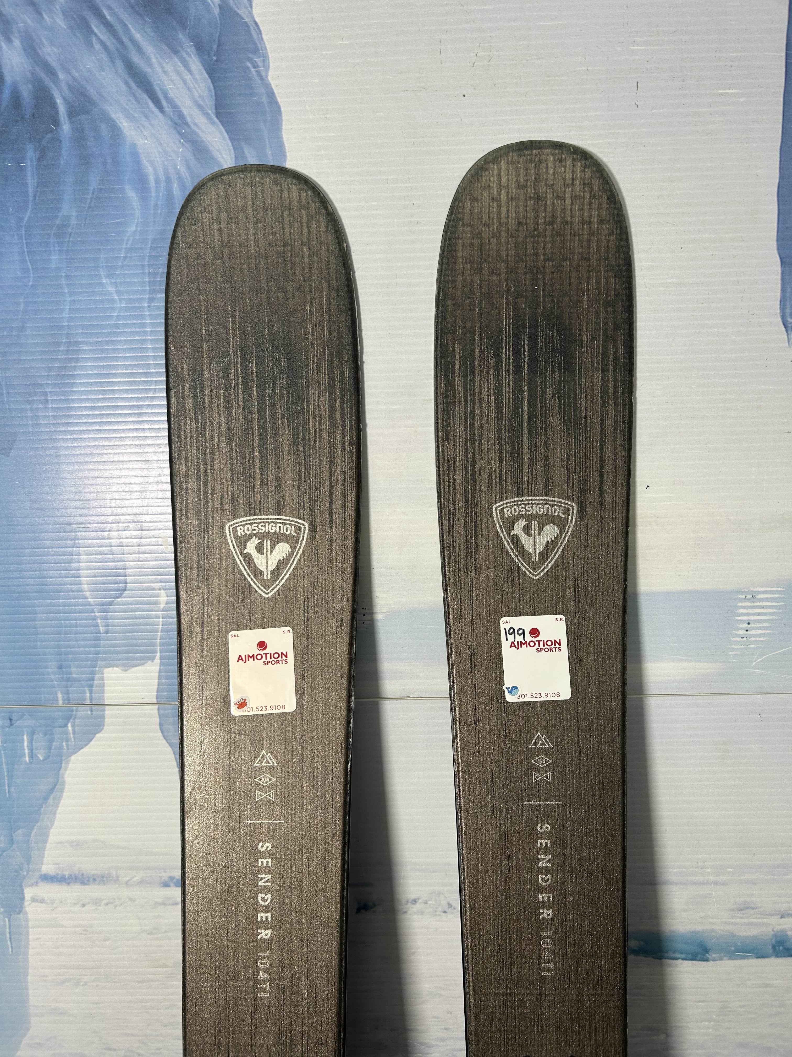 Used Rossignol Sender 104 TI 164cm Skis w/ Look NX 12 Demo Bindings