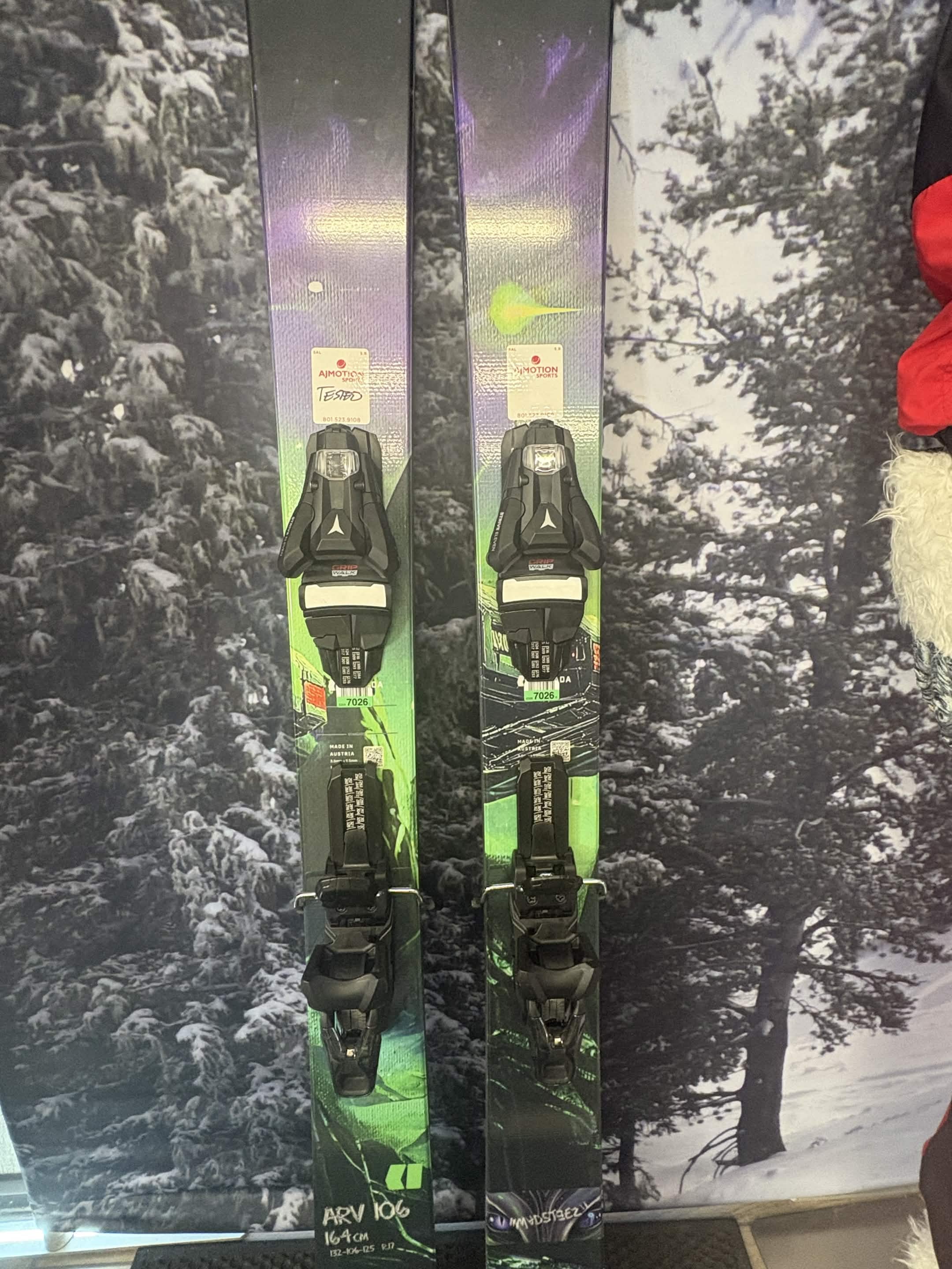 Armada ARV 100 Madsteez 164cm Skis w/ ATOMIC NR Strive 11 GW ATO Demo Binding - New 2027