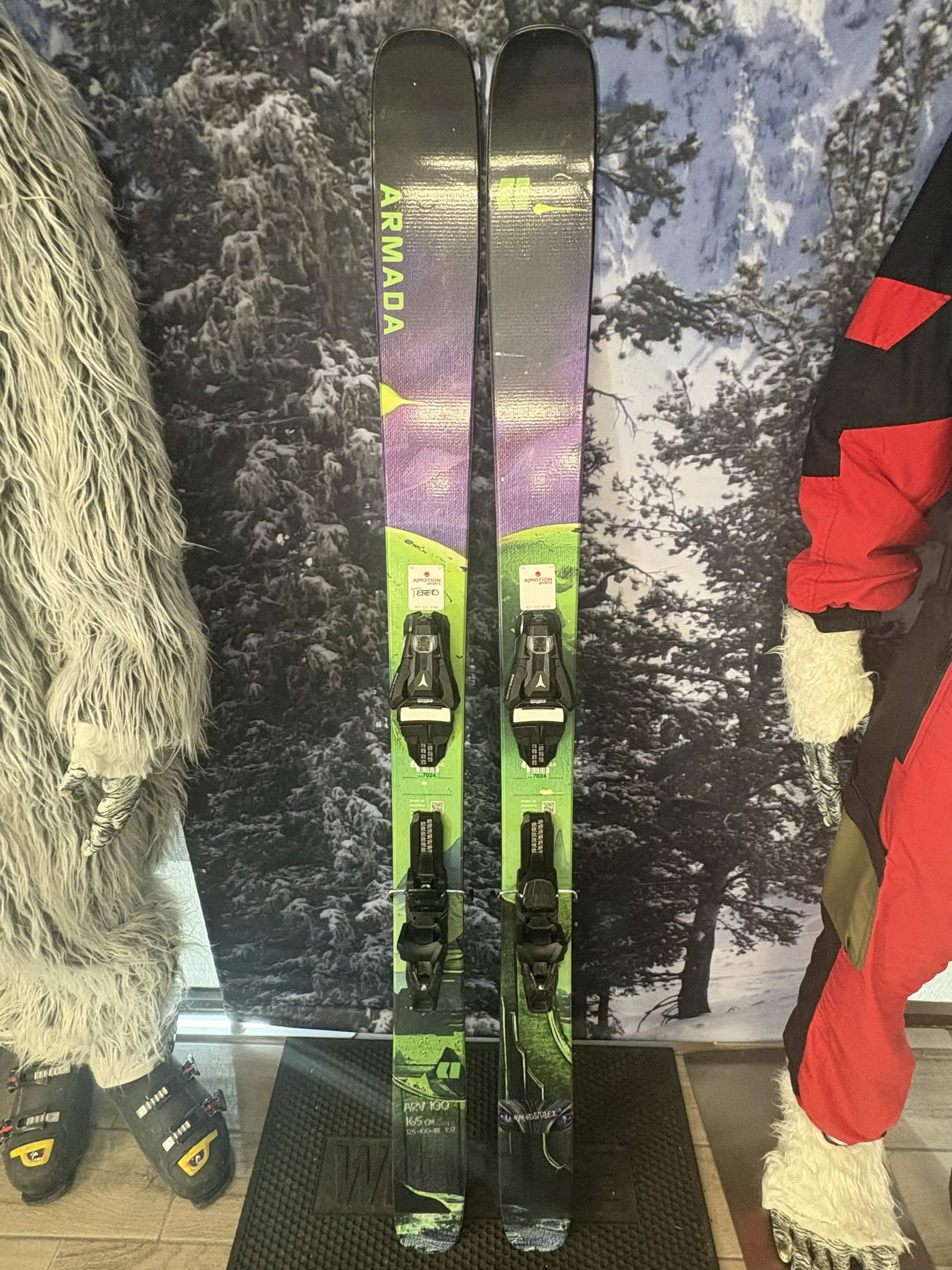 Armada ARV 100 Madsteez 165cm Skis w/ ATOMIC NR Strive 11 GW ATO Demo Binding - New 2027