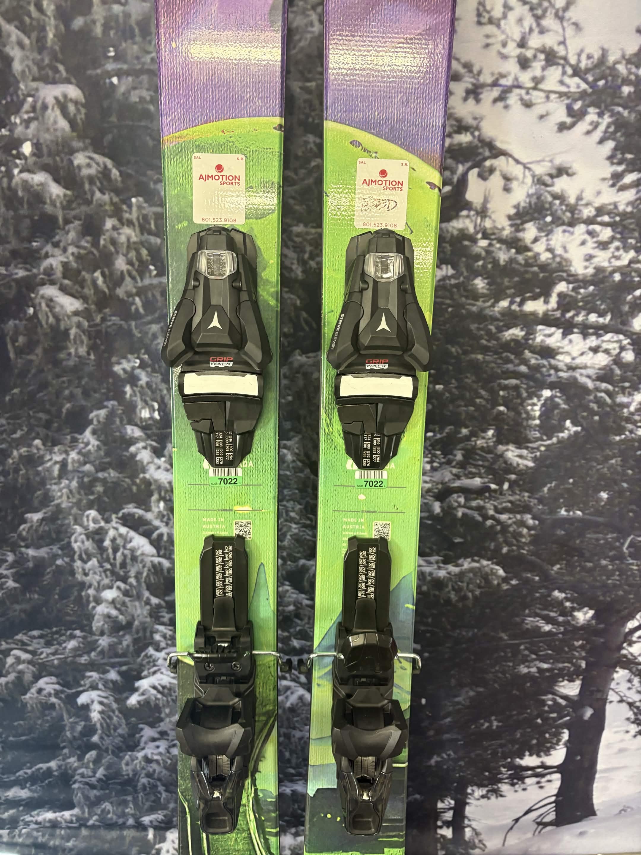 Armada ARV 100 Madsteez 158cm Skis w/ Atomic NR Strive 11 GW ATO Demo Binding - New 2027