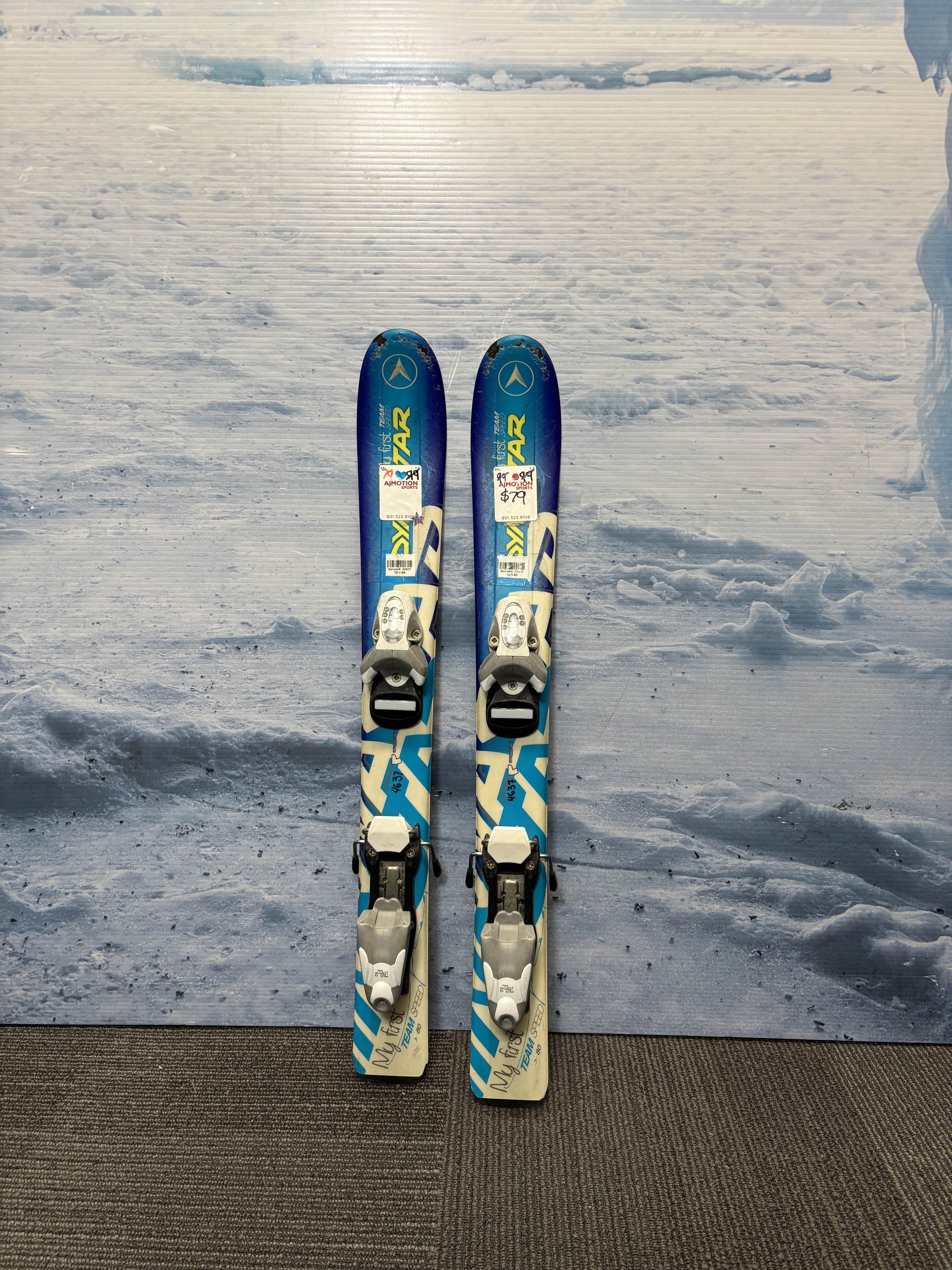 Used Dynastar My First Team Speed Ski 80cm w/ Look Team^2 2.5 Rental Binding