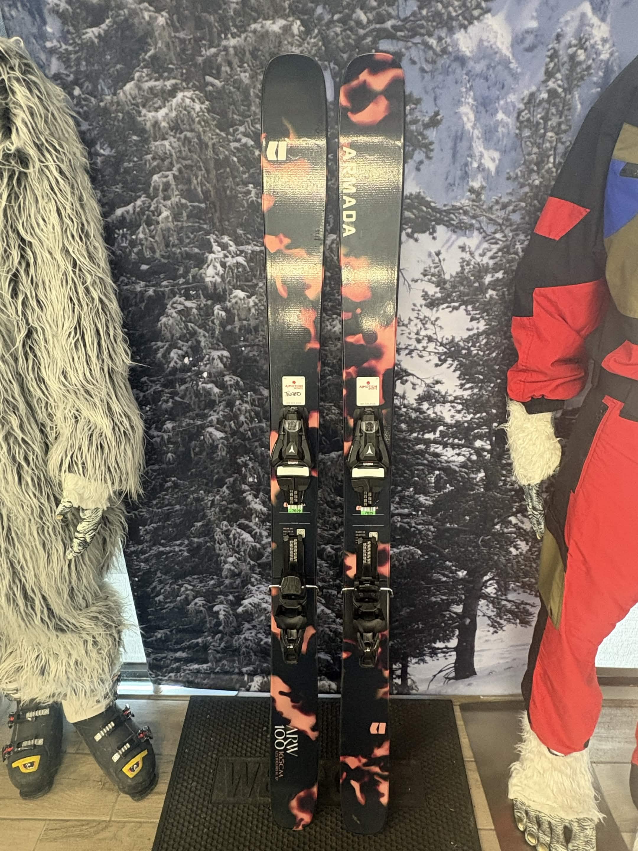 Armada ARW 100 165cm Skis w/ ATOMIC NR Strive 11 GW ATO Demo Binding -New 2027