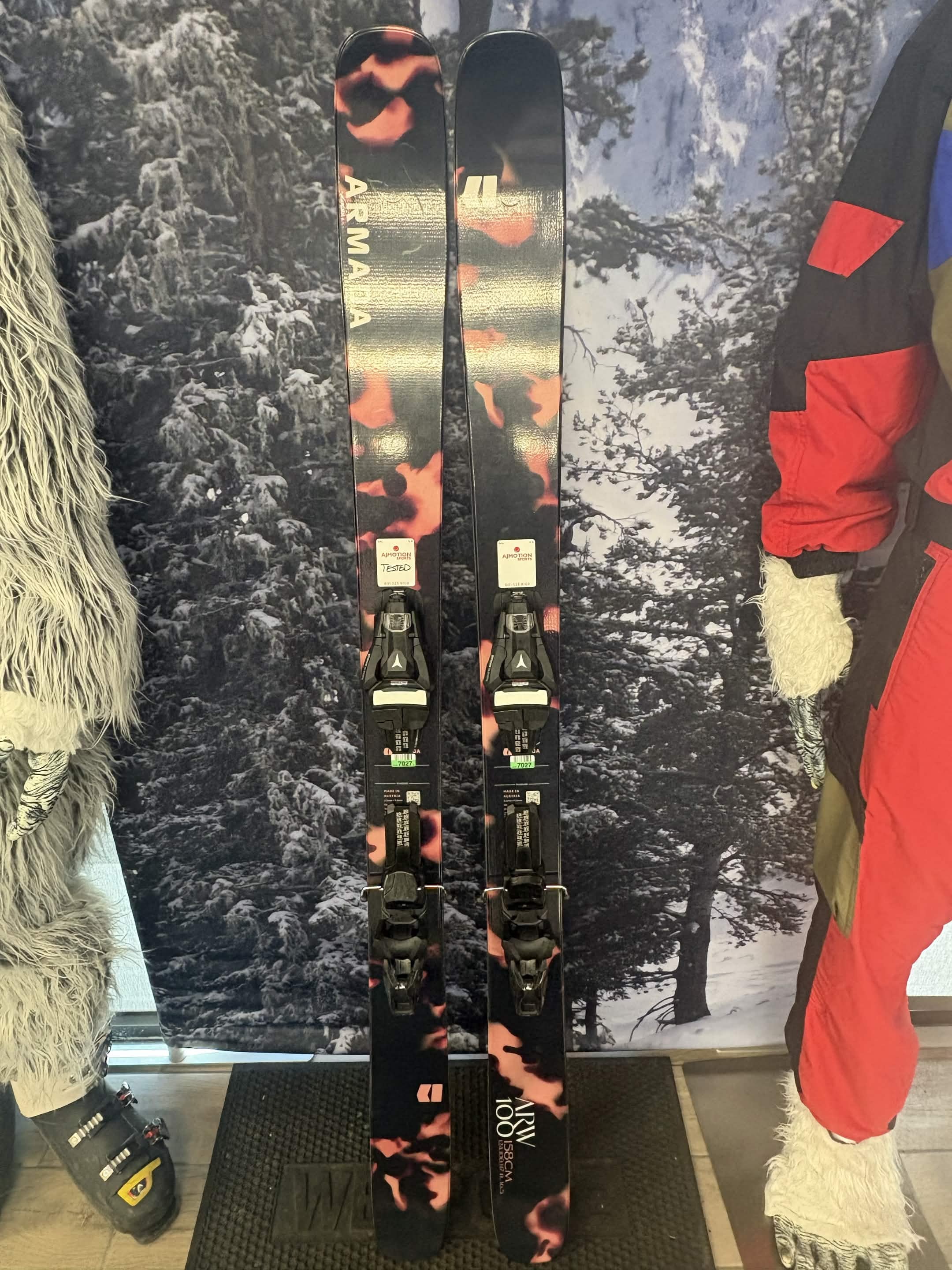 Armada ARW 100 158cm Skis w/ ATOMIC NR Strive 11 GW ATO Demo Binding -New 2027
