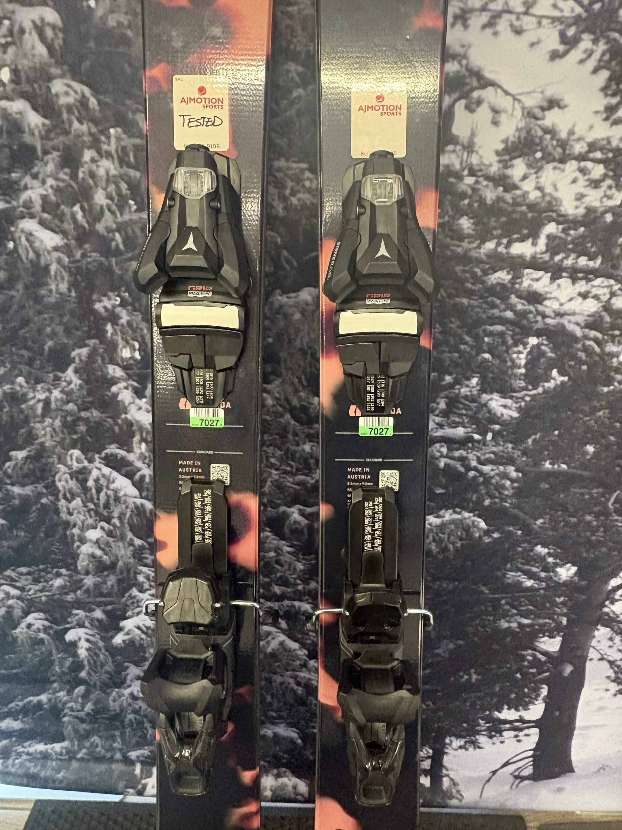 Armada ARW 100 158cm Skis w/ ATOMIC NR Strive 11 GW ATO Demo Binding -New 2027