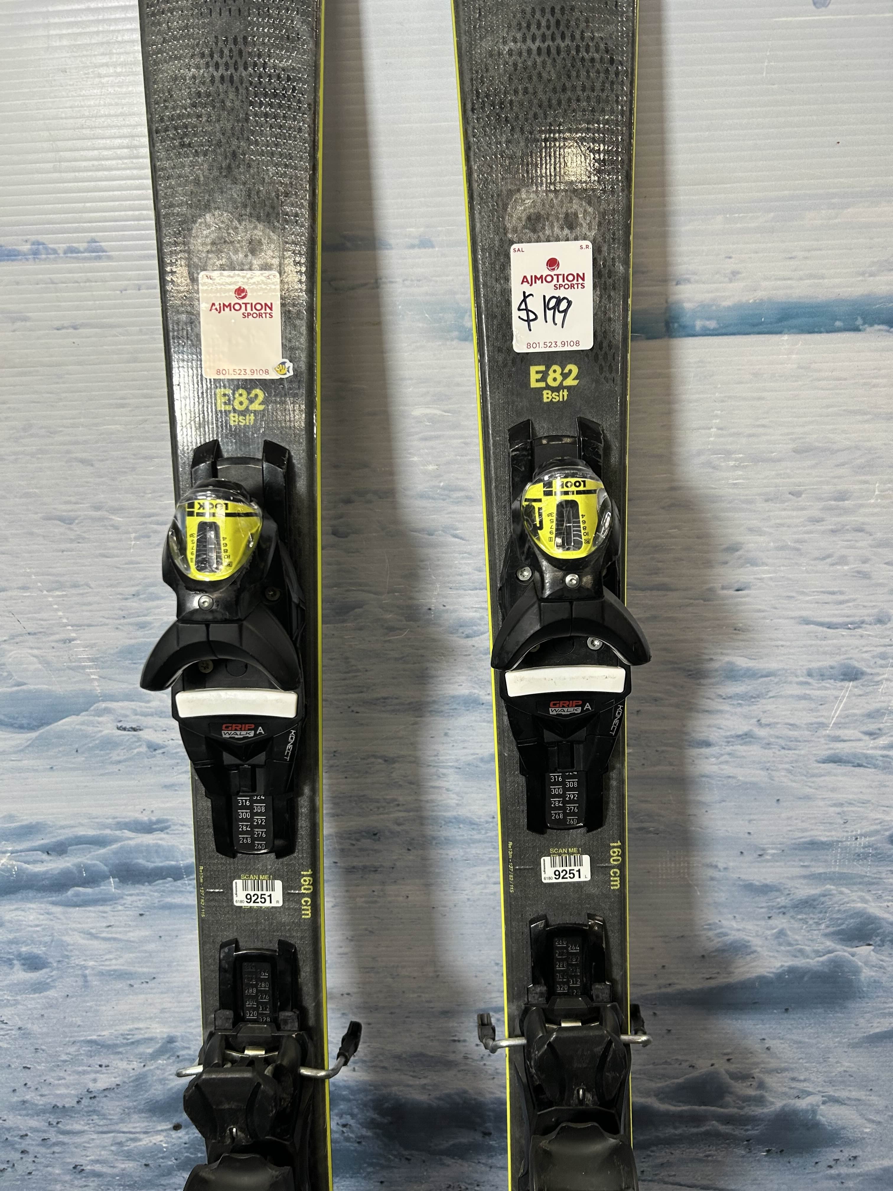 Used 2025 Rossignol Basalt E82 Ski w/ Look Nx Konect 12 Gw Demo Bindings - 160CM
