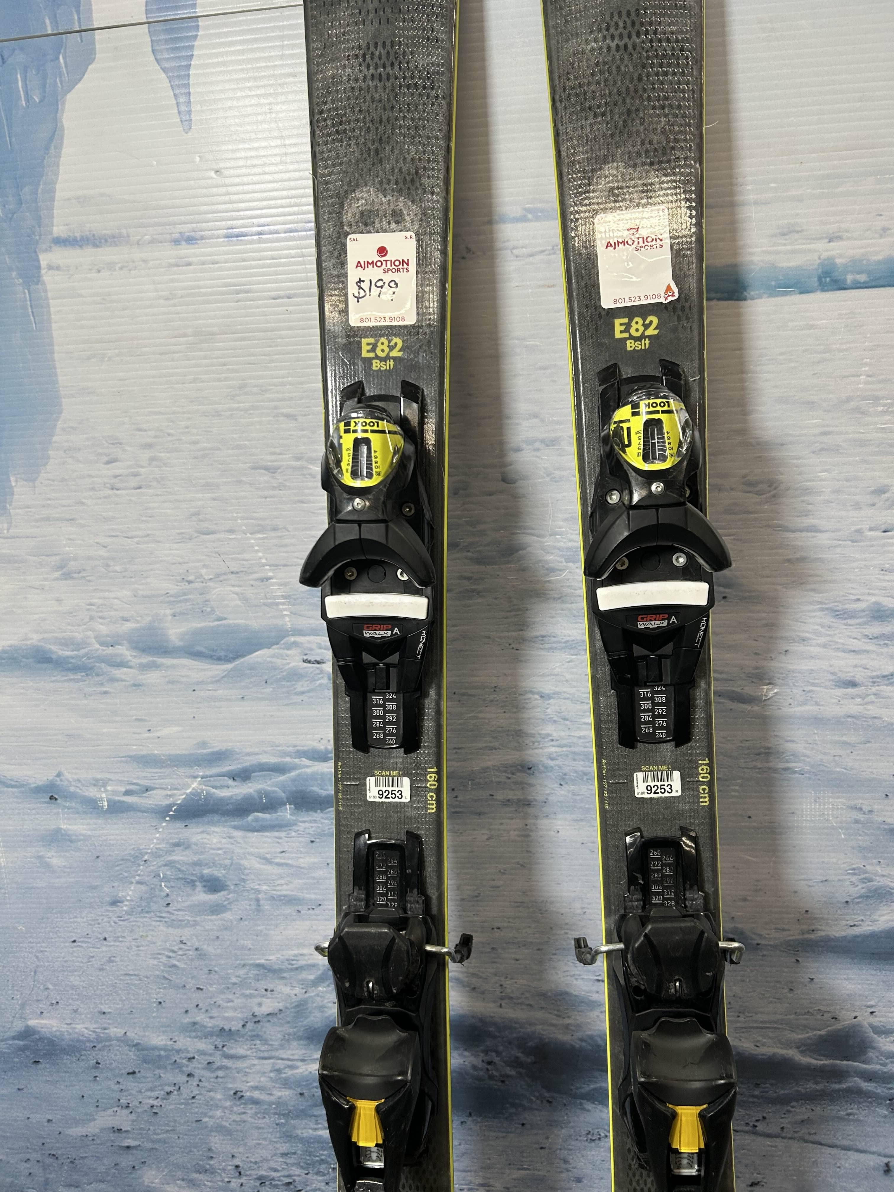 Used 2025 Rossignol Basalt E82 Ski w/ Look Nx Konect 12 Gw Demo Bindings - 160CM