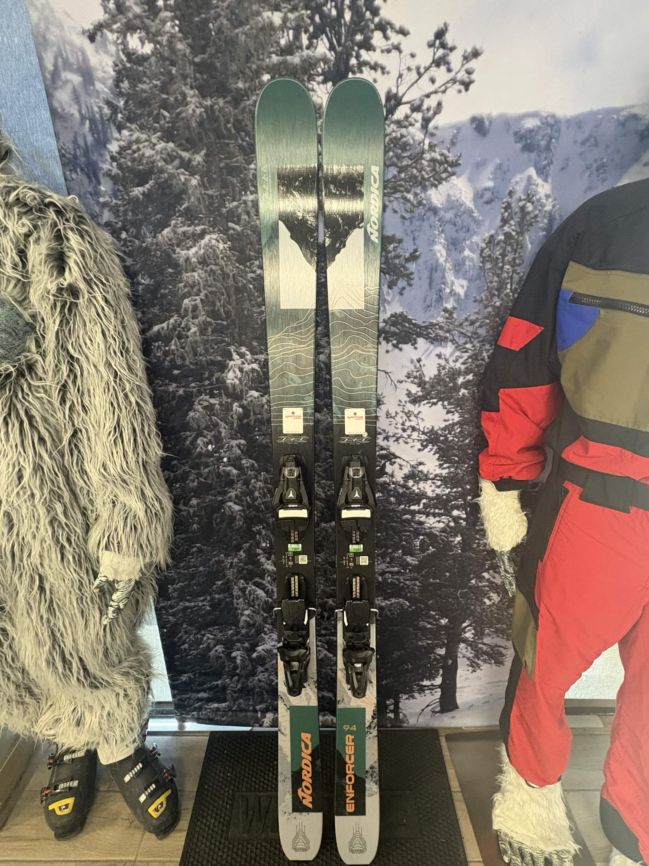 Nordica Enforcer 94 185cm Skis w/ ATOMIC NR Strive 13 GW ATO Demo Binding- New 2027