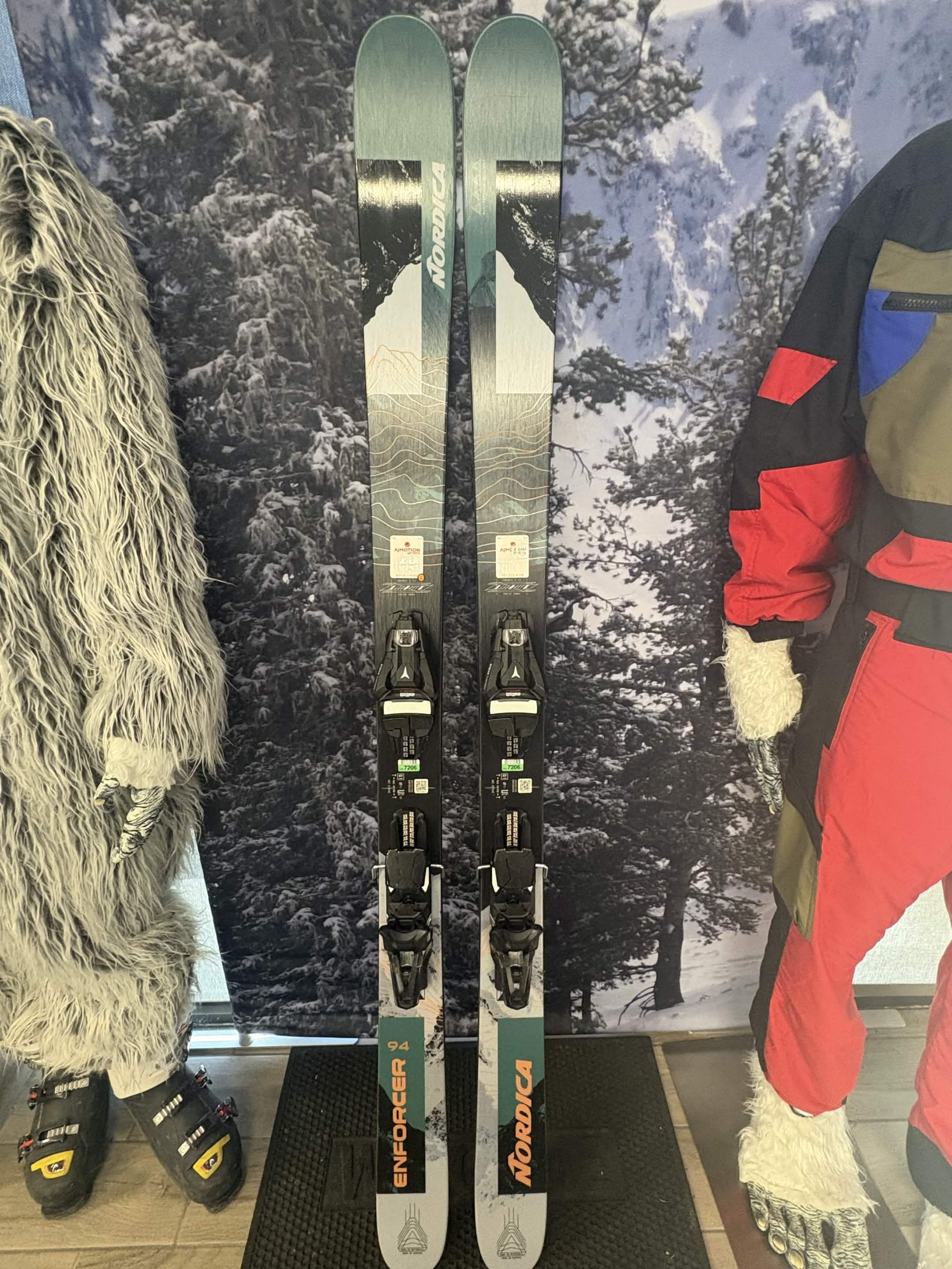 Nordica Enforcer 94 179cm Skis w/ ATOMIC NR Strive 13 GW ATO Demo Binding -New 2027