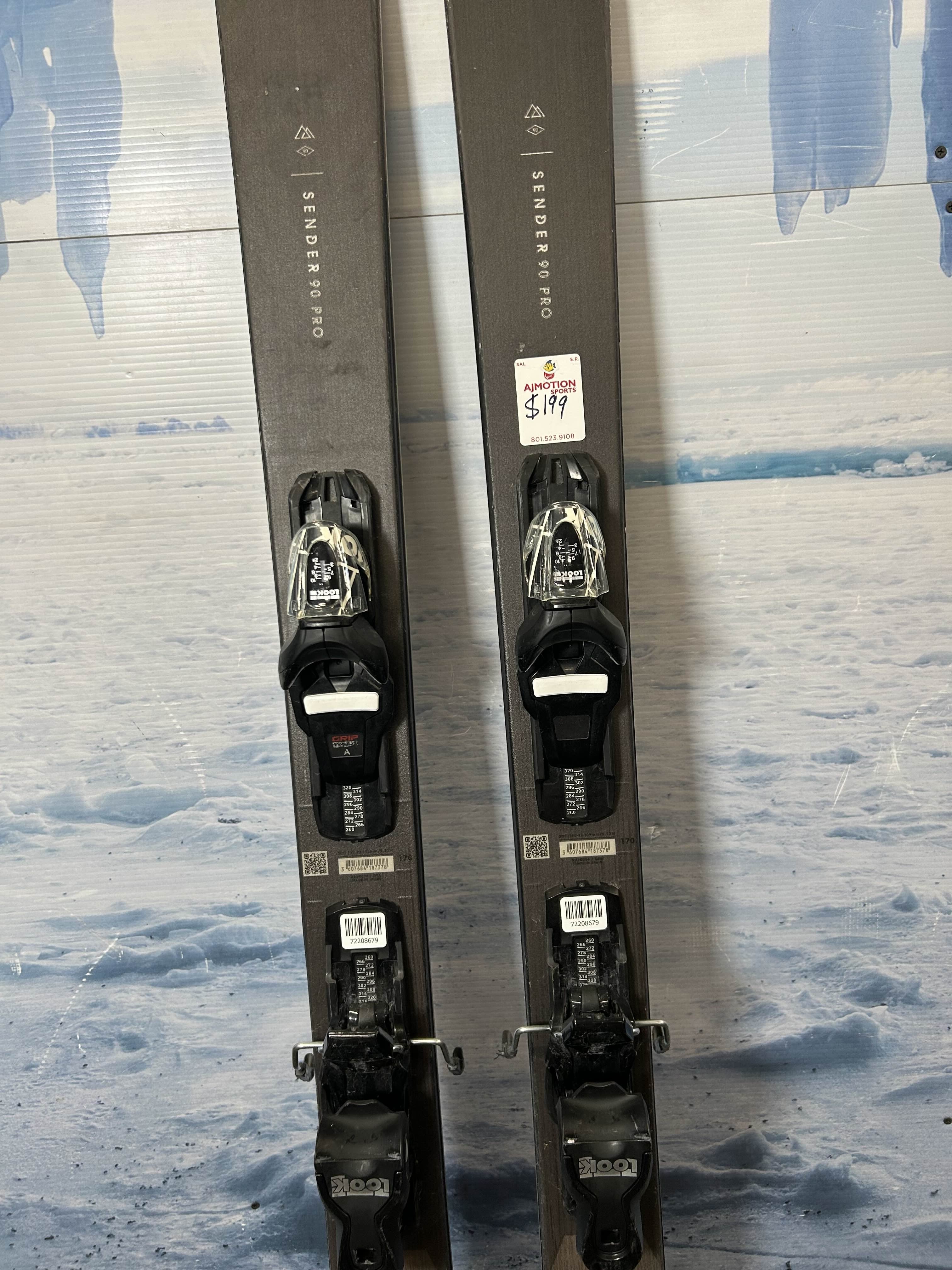 Used 2025 Rossignol Sender 90 Pro Ski w/ Look Express 10 Gw Demo Bindings - 170CM