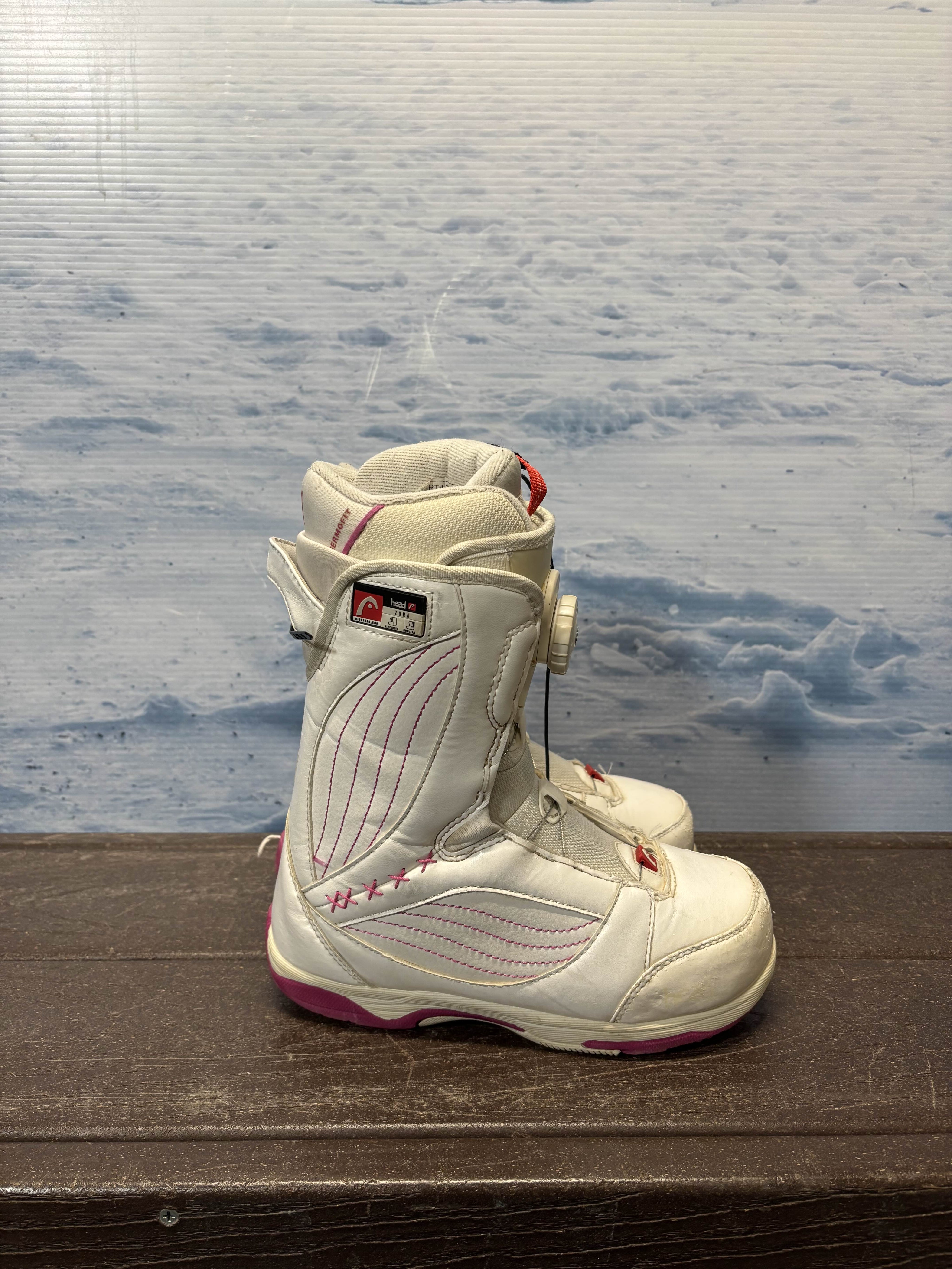 Used Head Zora 22.5 Thermofit BOA Kids Snowboard Boots