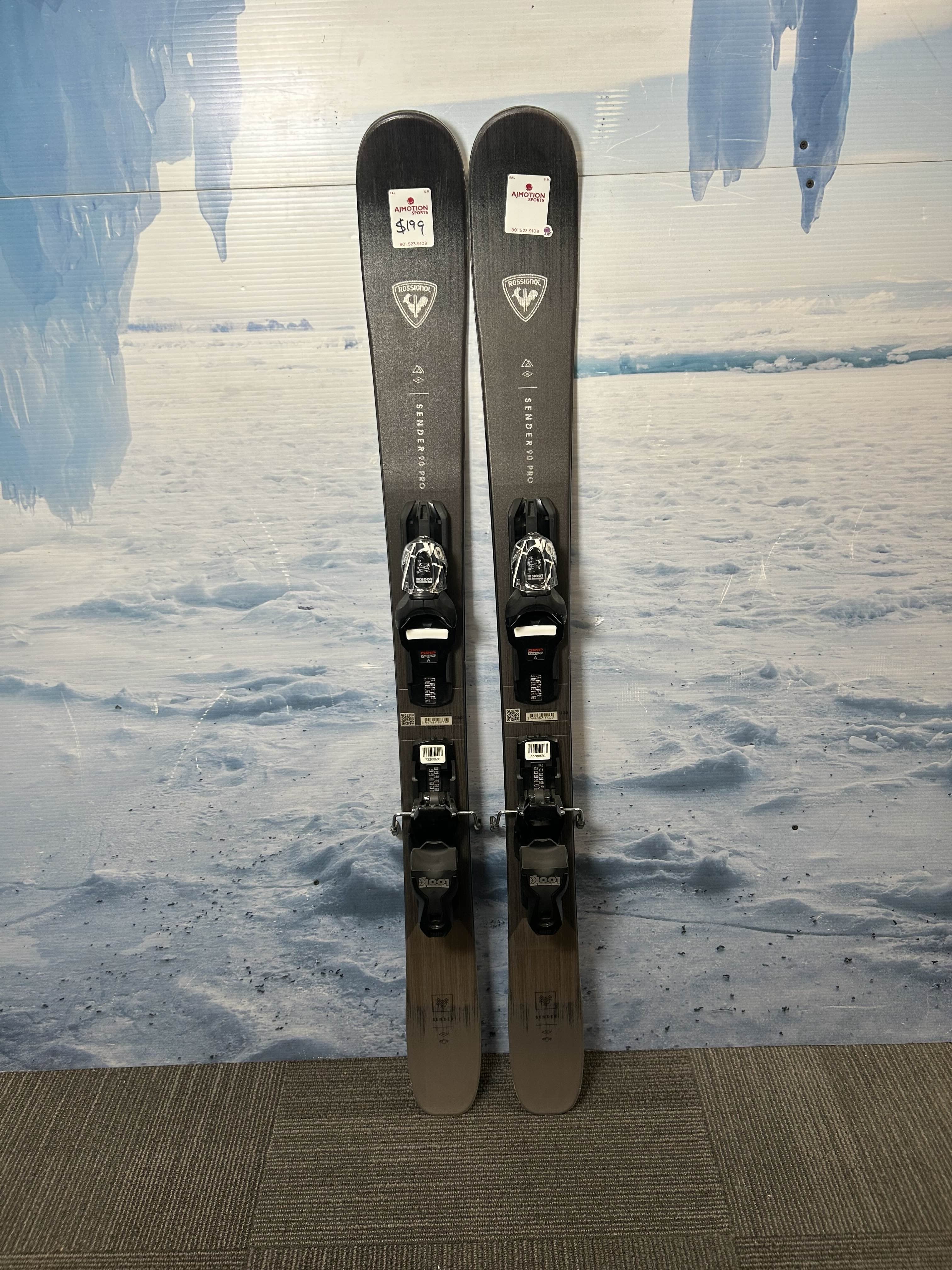 Used Rossignol Sender 90 Pro Ski - 130CM W/ Look Xpress 10 GW Demo Binding