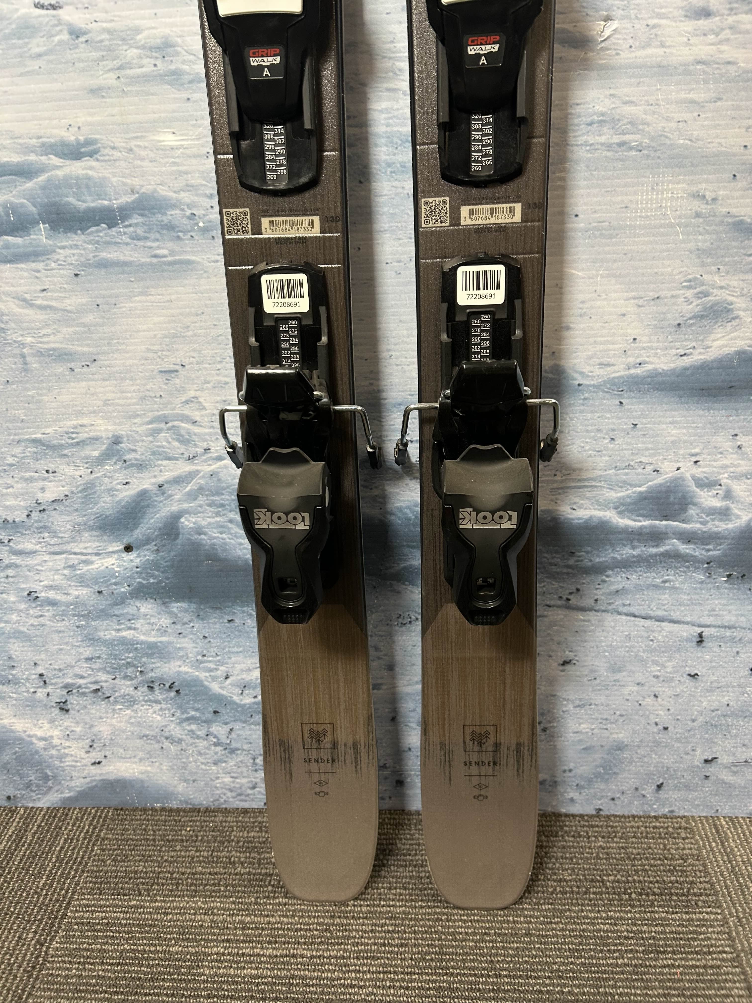 Used Rossignol Sender 90 Pro Ski - 130CM W/ Look Xpress 10 GW Demo Binding