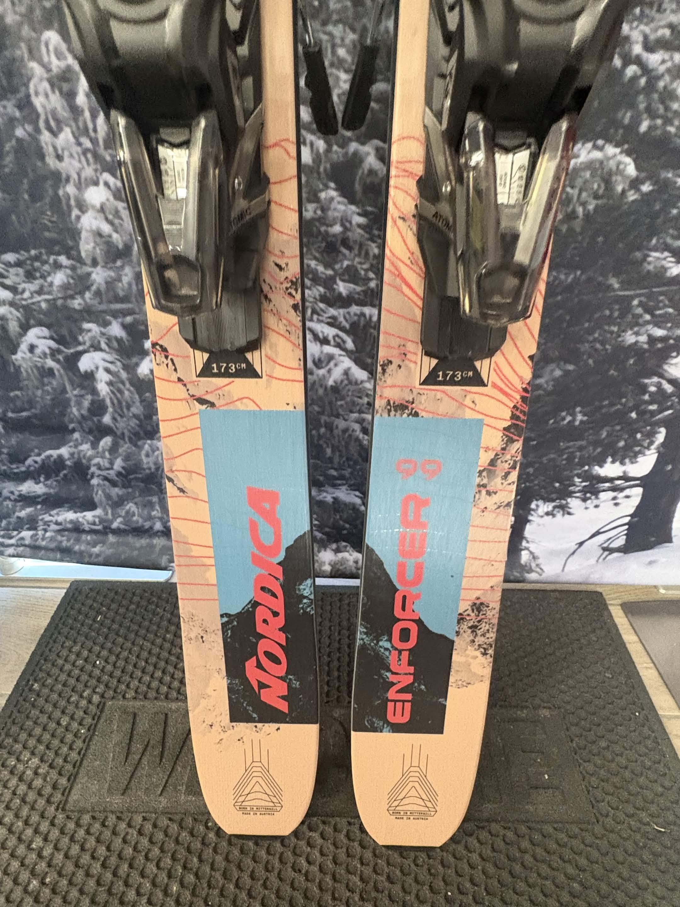 Nordica Enforcer 99 173cm Skis w/ ATOMIC NR Strive 13 GW ATO Demo Binding - New 2027