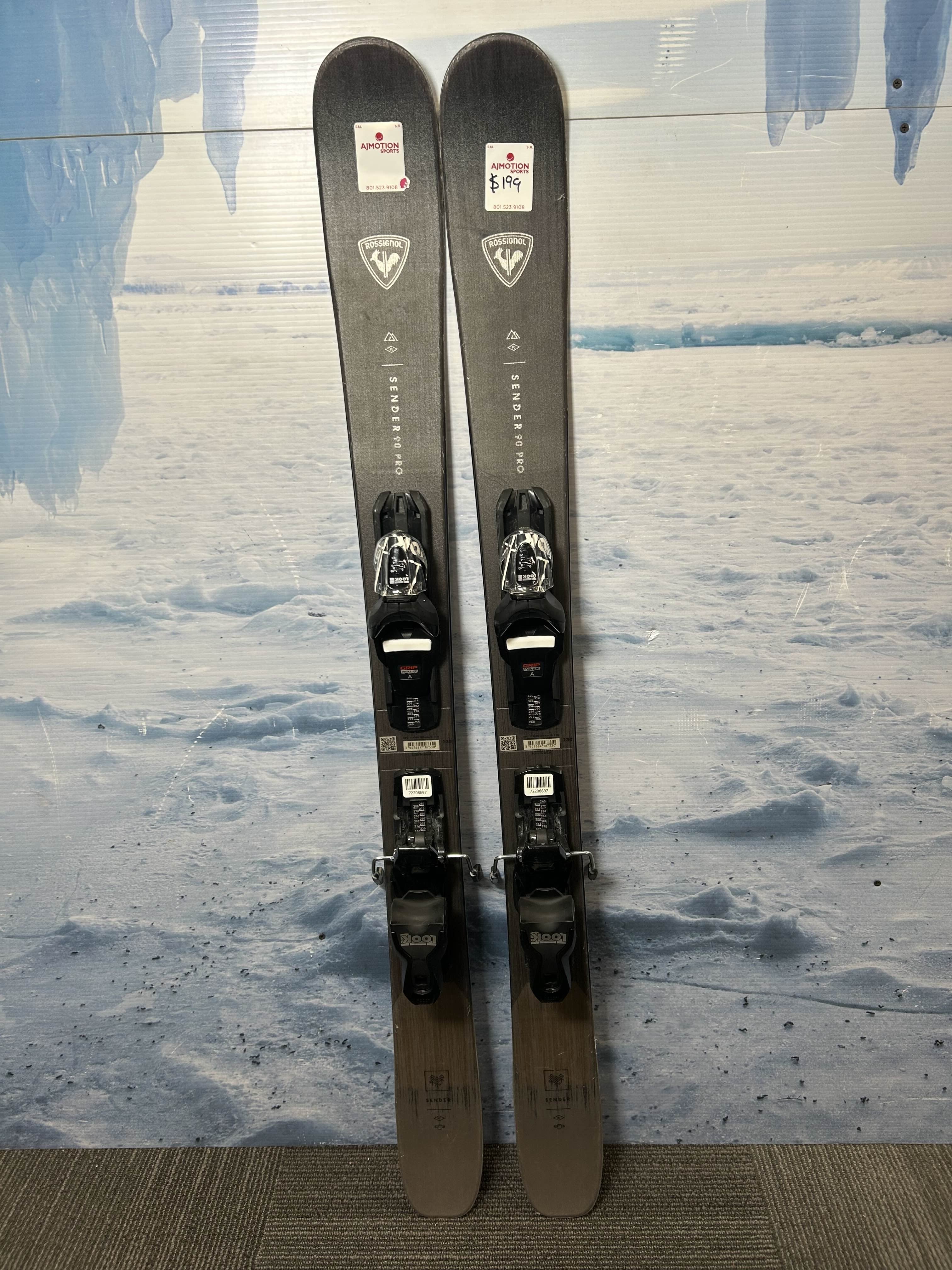 Used Rossignol Sender 90 Pro Ski - 130CM W/ Look Xpress 10 GW Demo Binding