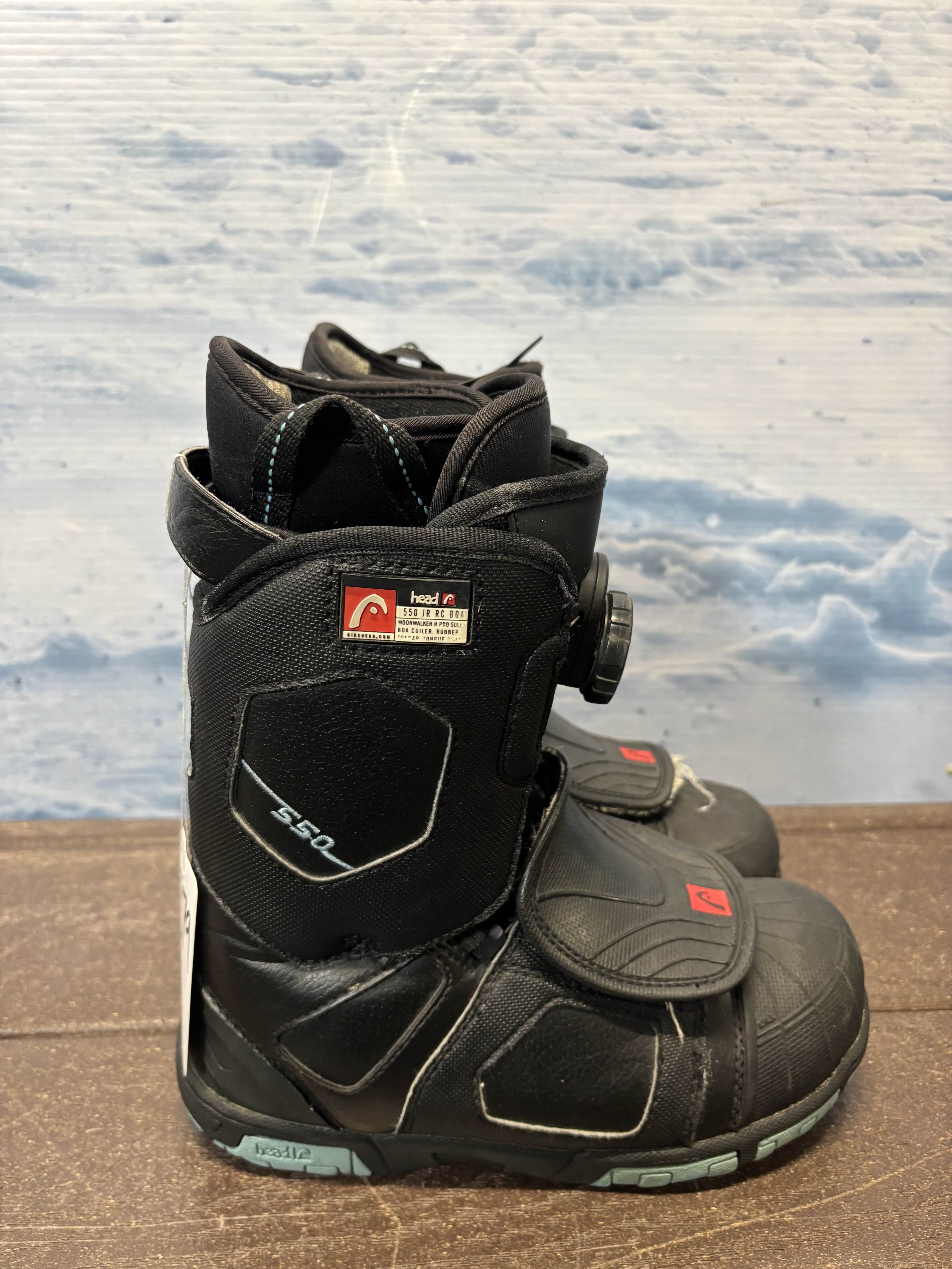 Used Head 550 Jr RC 22.5 BOA Kids Snowboard Boots