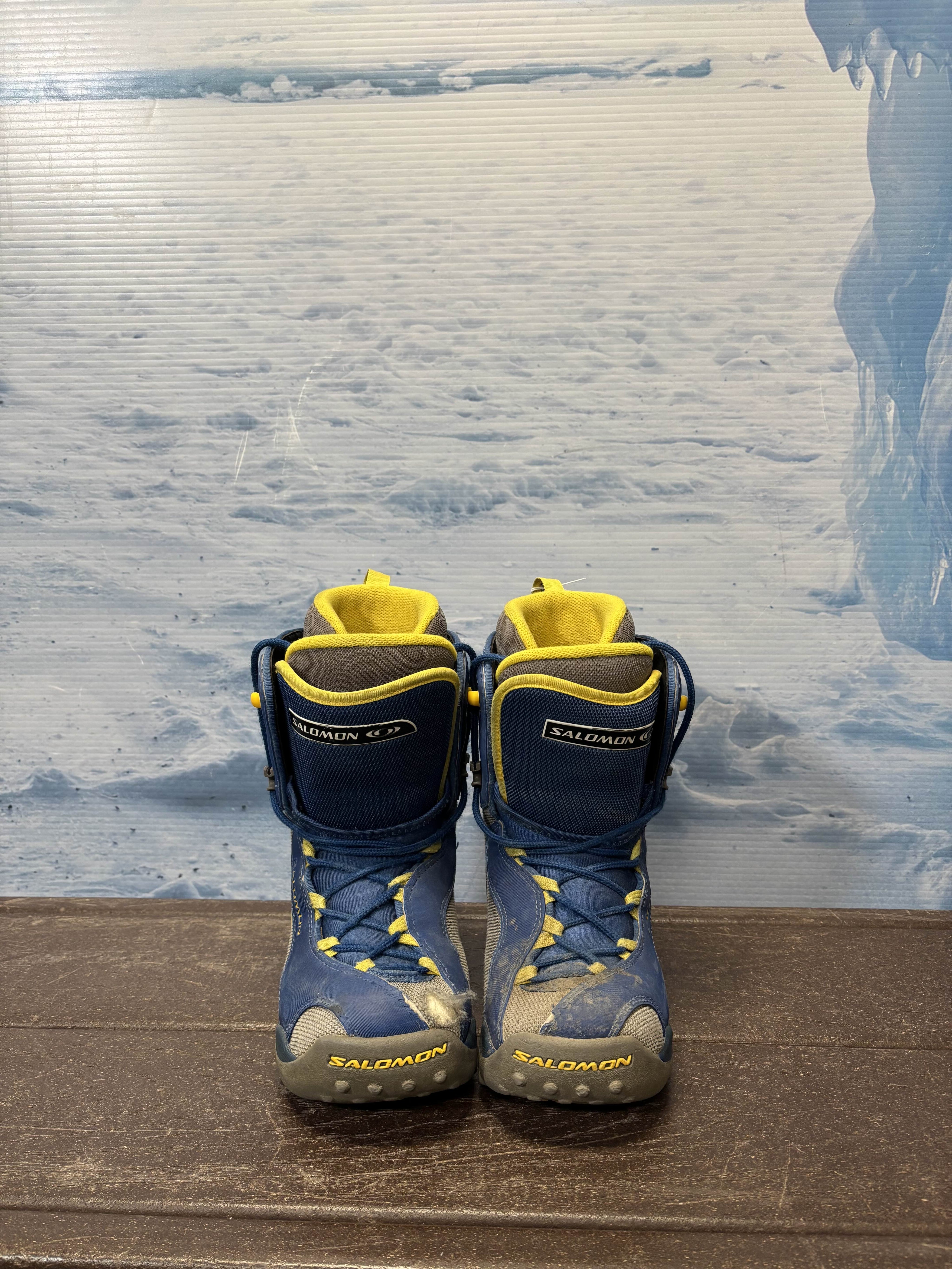 Used Salomon Whipstar Jr 20 Quick Lace Up Snowboard Boots