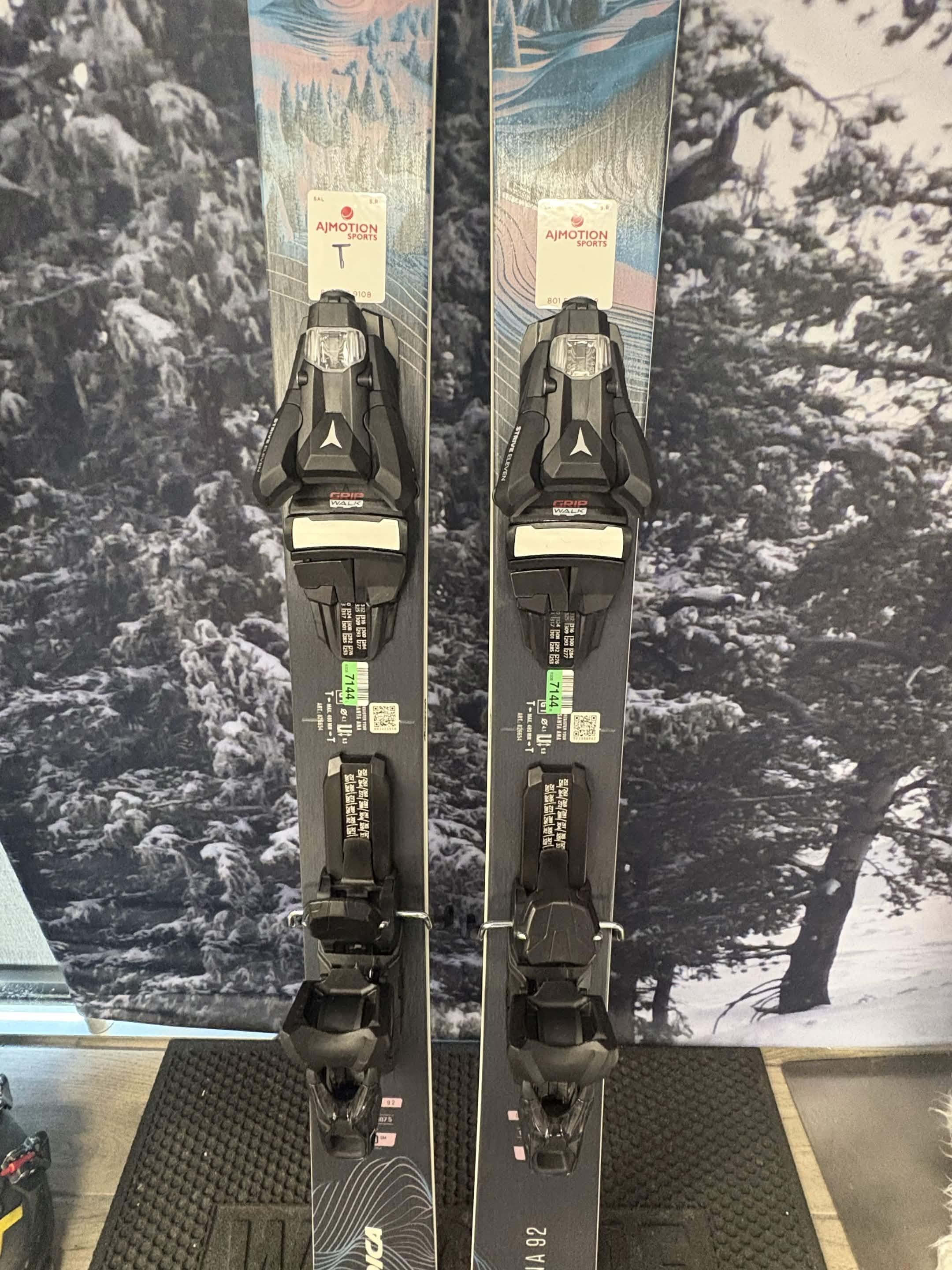 Nordica Santa Ana 92 150cm Skis w/ ATOMIC NR Strive 11 GW ATO Demo Binding- New 2027
