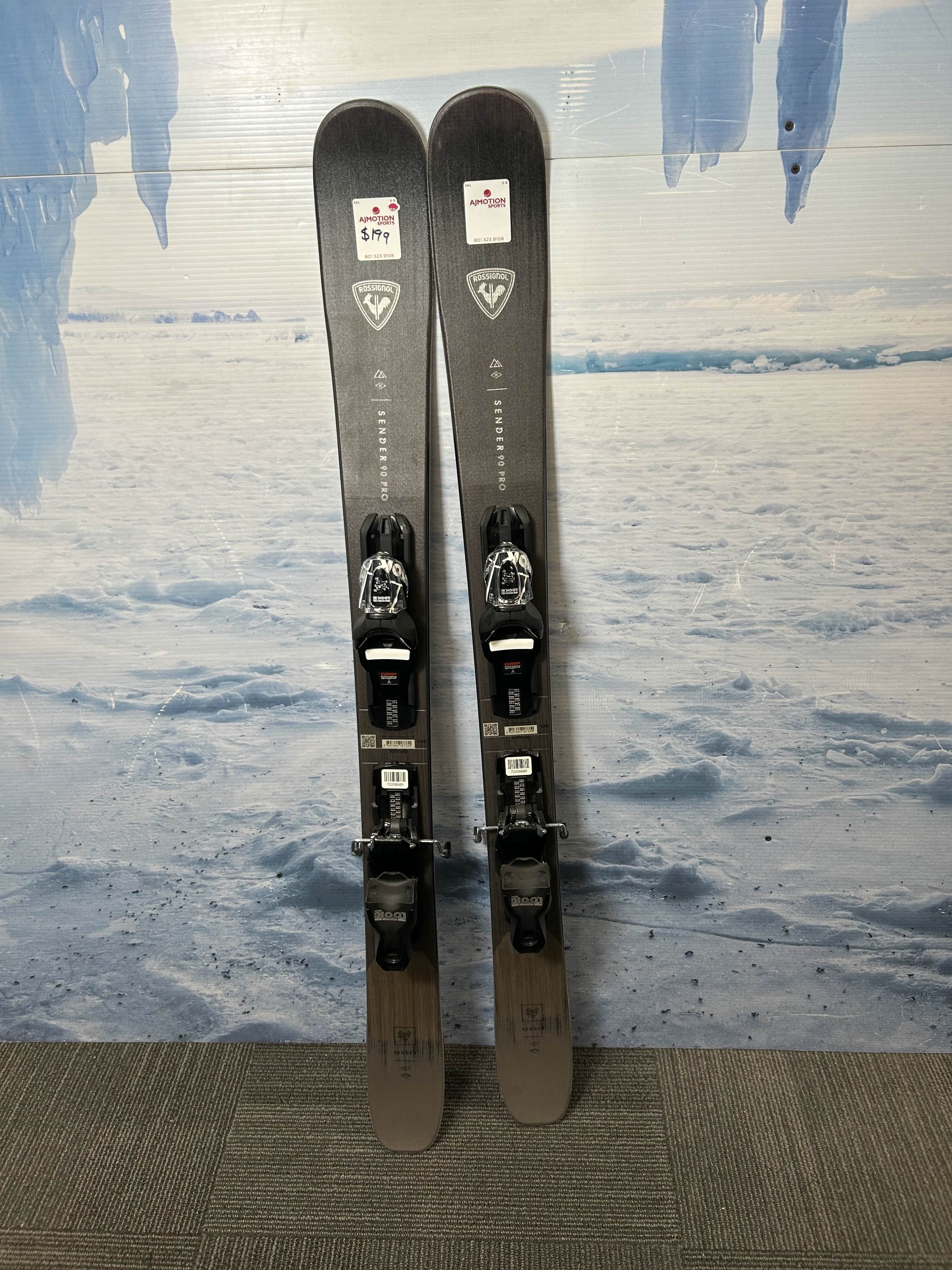 Used Rossignol Sender 90 Pro Ski - 130CM W/ Look Xpress 10 GW Demo Binding