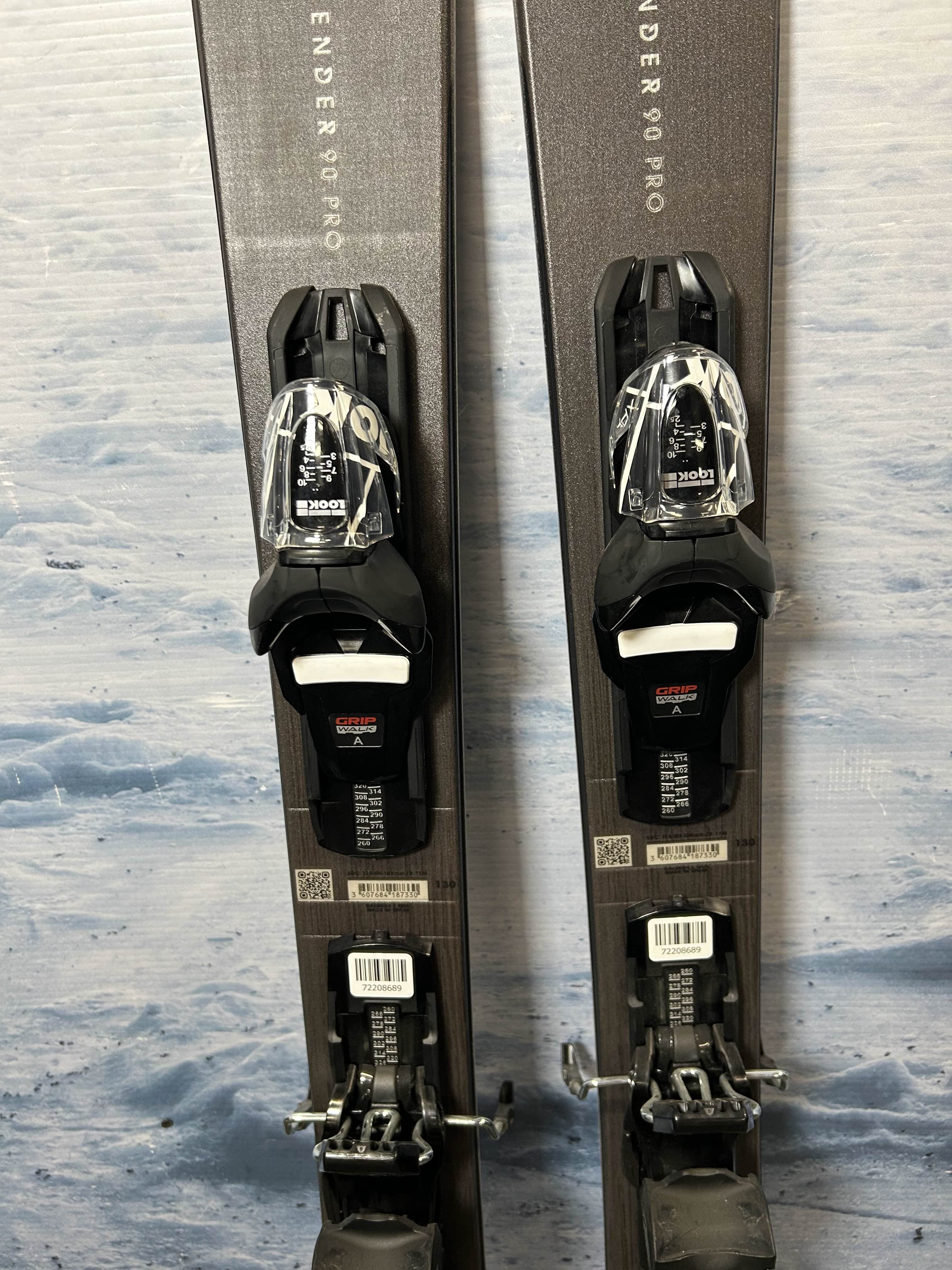 Used Rossignol Sender 90 Pro Ski - 130CM W/ Look Xpress 10 GW Demo Binding