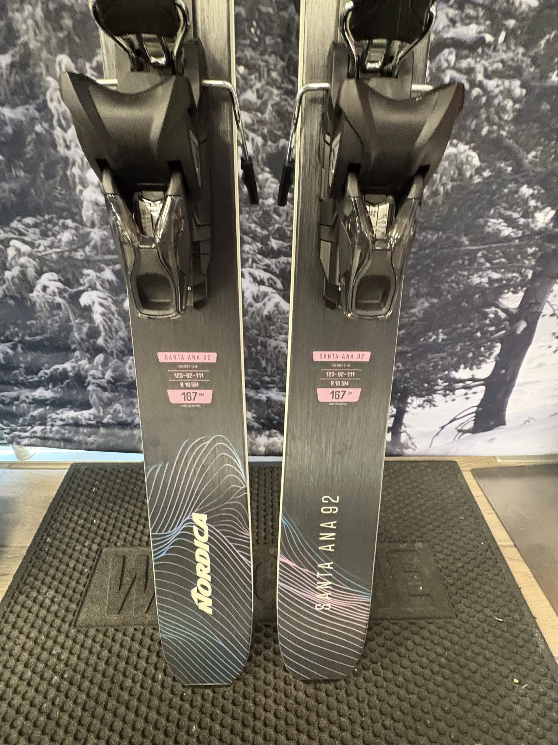 Nordica Santa Ana 92 167cm Skis w/ ATOMIC NR Strive 11 GW ATO Demo Binding- New 2027
