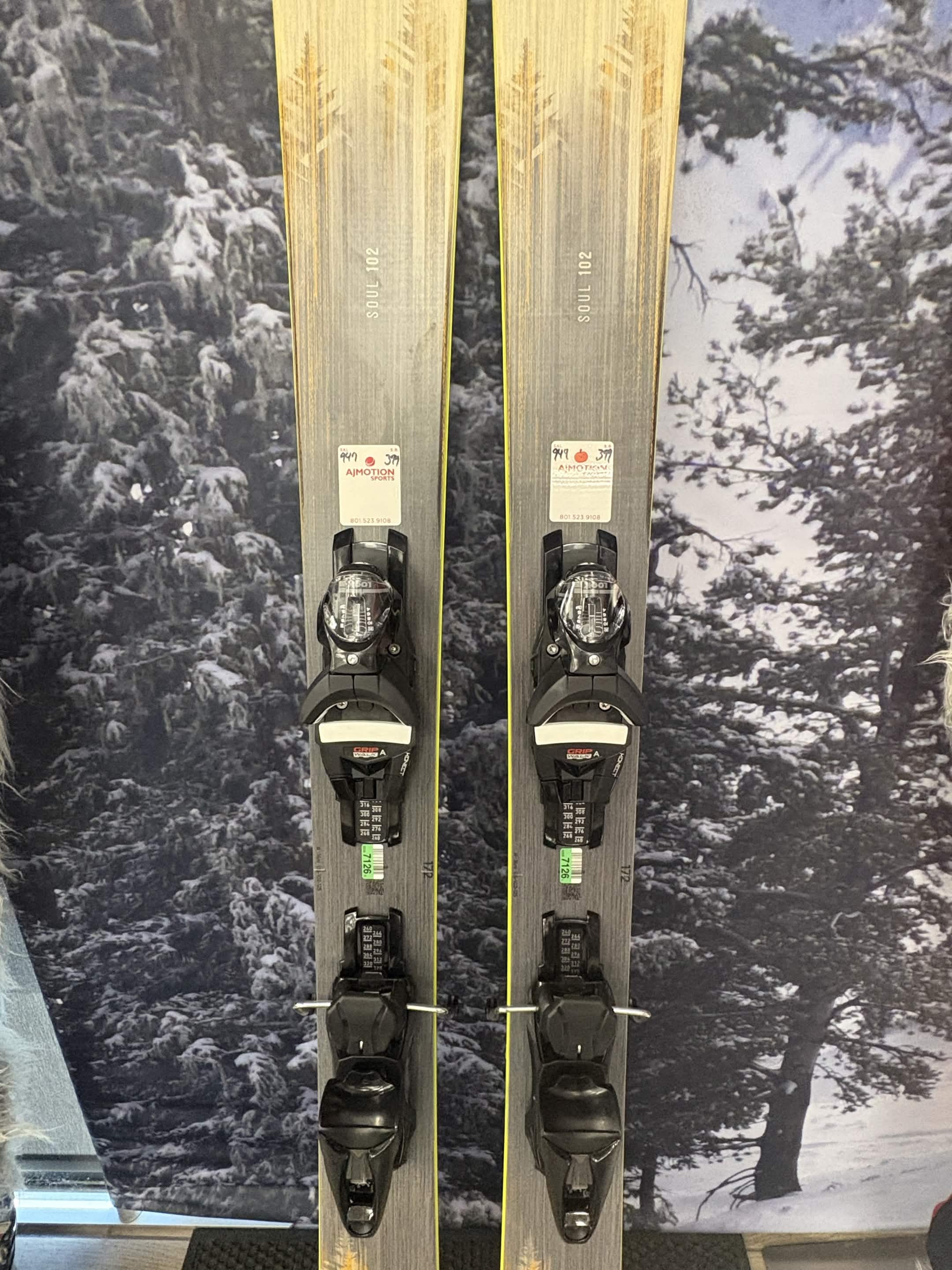 Rossignol Soul 102 172cm Skis w/ ROSSIGNOL NX 12 Konect GW SYS Demo Binding -New 2027