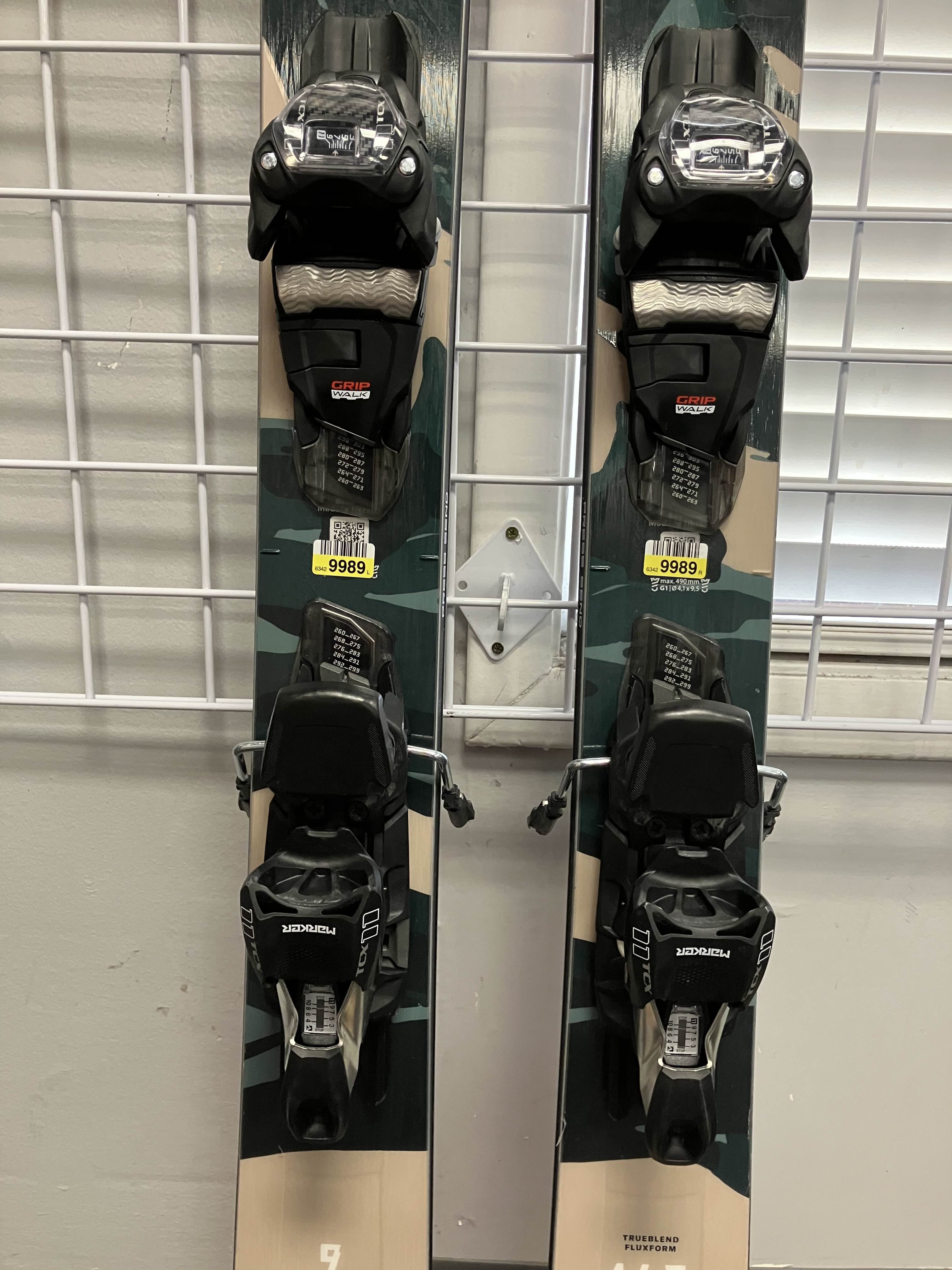 Used Blizzard Rustler 9 168cm Skis w/ Marker TCX 11 GW Bindings