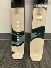 Used Blizzard Rustler 9 168cm Skis w/ Marker TCX 11 GW Bindings